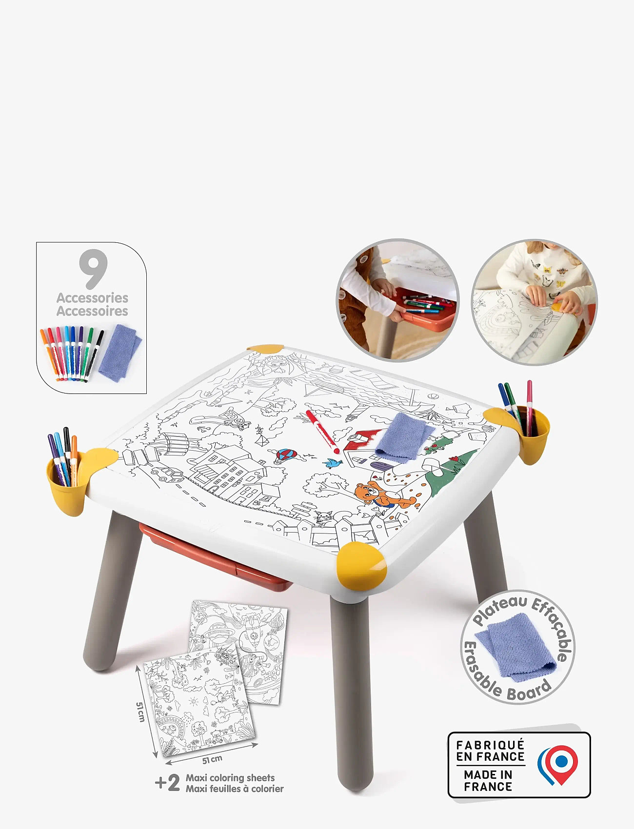 Smoby - Kid Creative Table - bord - multi colorued - 4