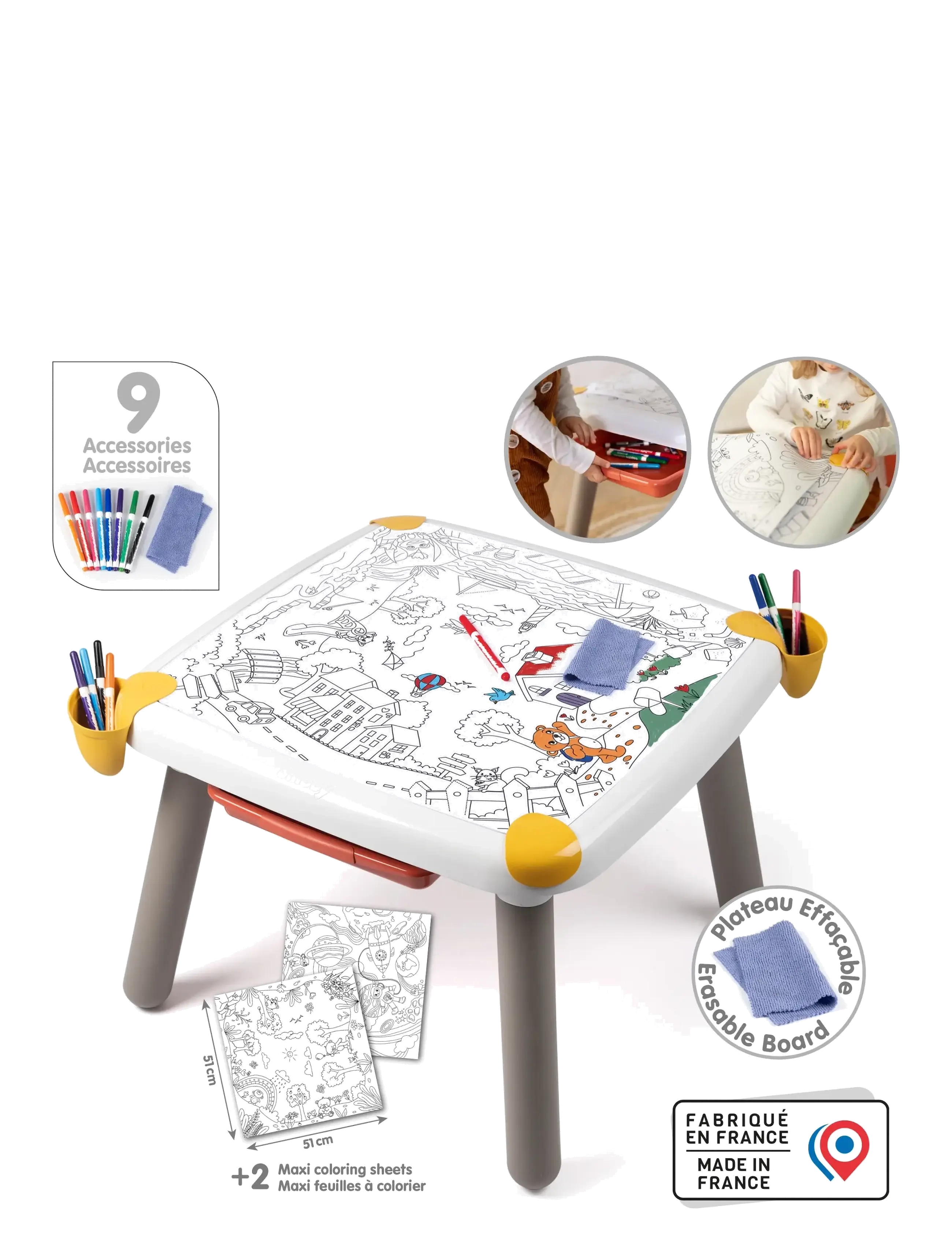 Smoby - Kid Creative Table - borde - multi colorued - 4