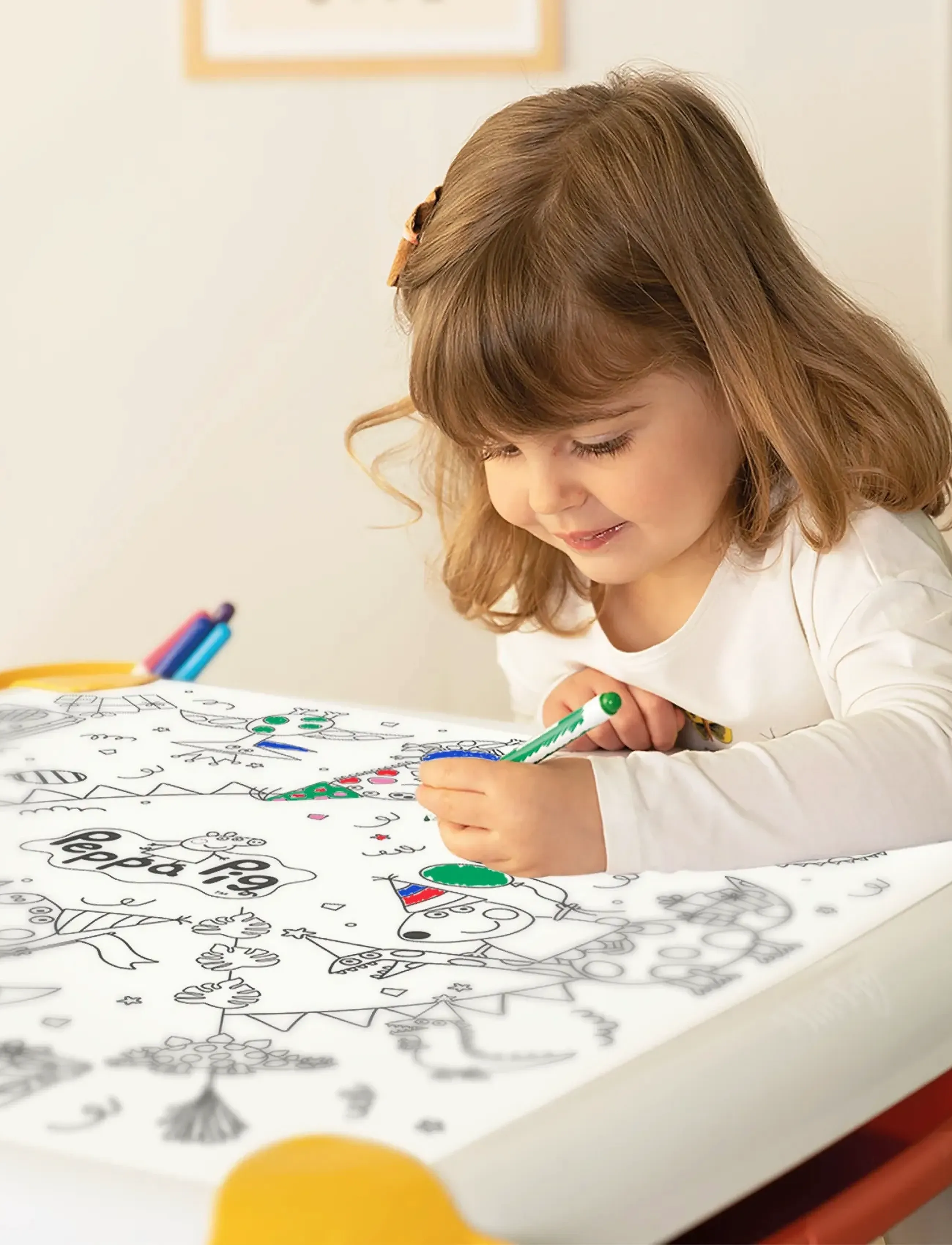 Smoby Peppa Pig Kid Colouring, One Size, Drawing, Weiß - Coloring & Craft Books, Kinder