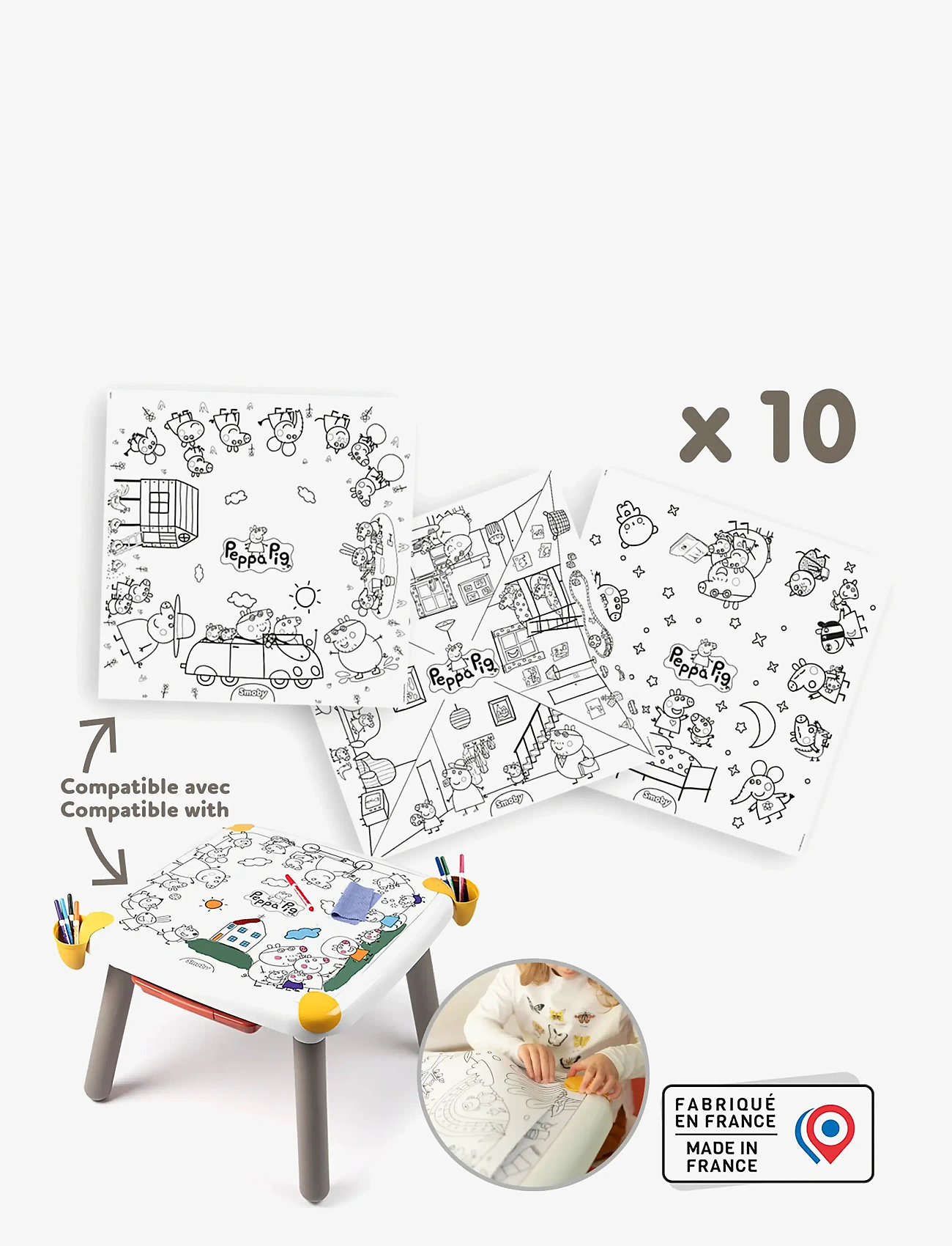 Smoby - Peppa Pig Kid Colouring - mal- & bastelbücher - multi colorued - 4