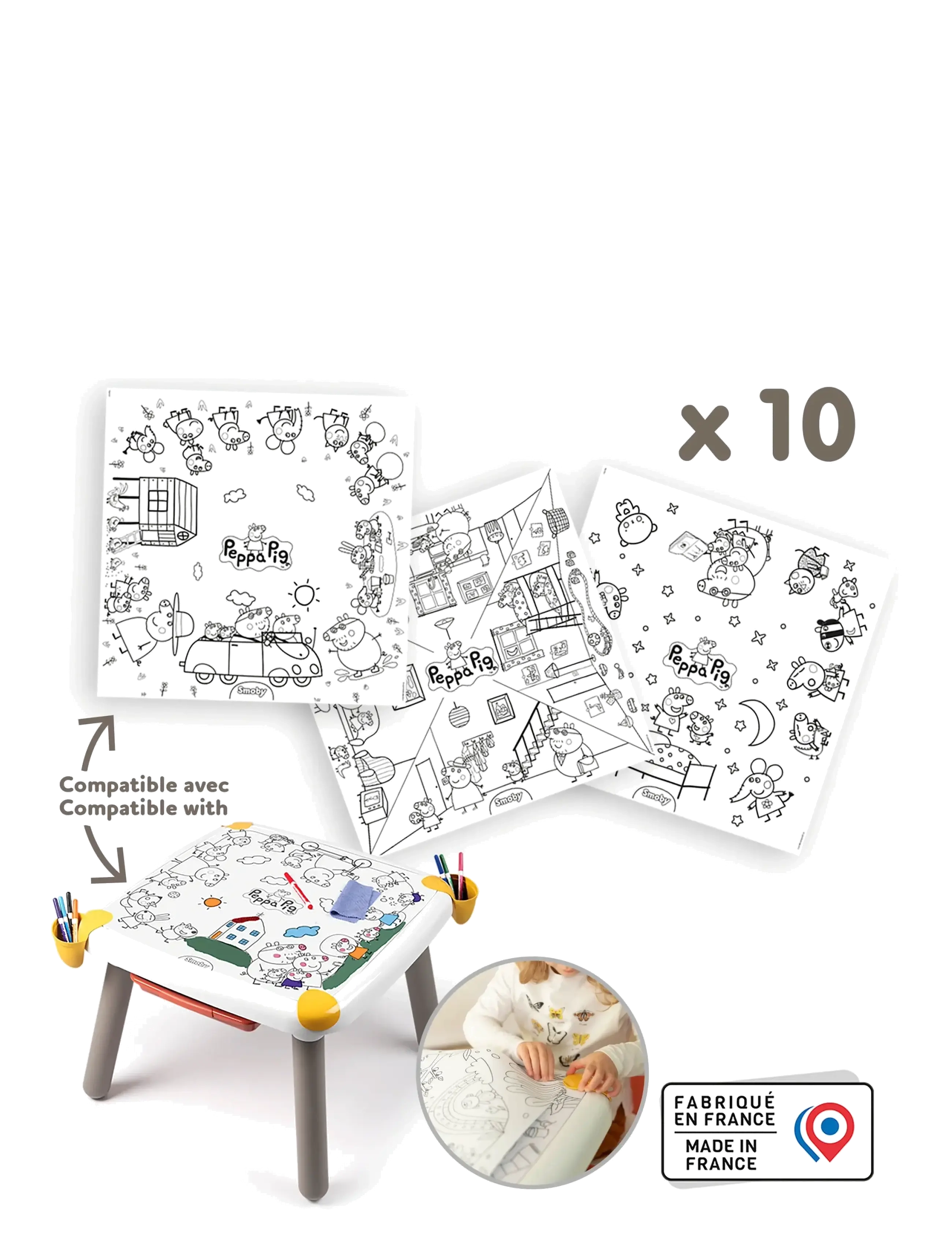 Smoby - Peppa Pig Kid Colouring - mal- & bastelbücher - multi colorued - 4