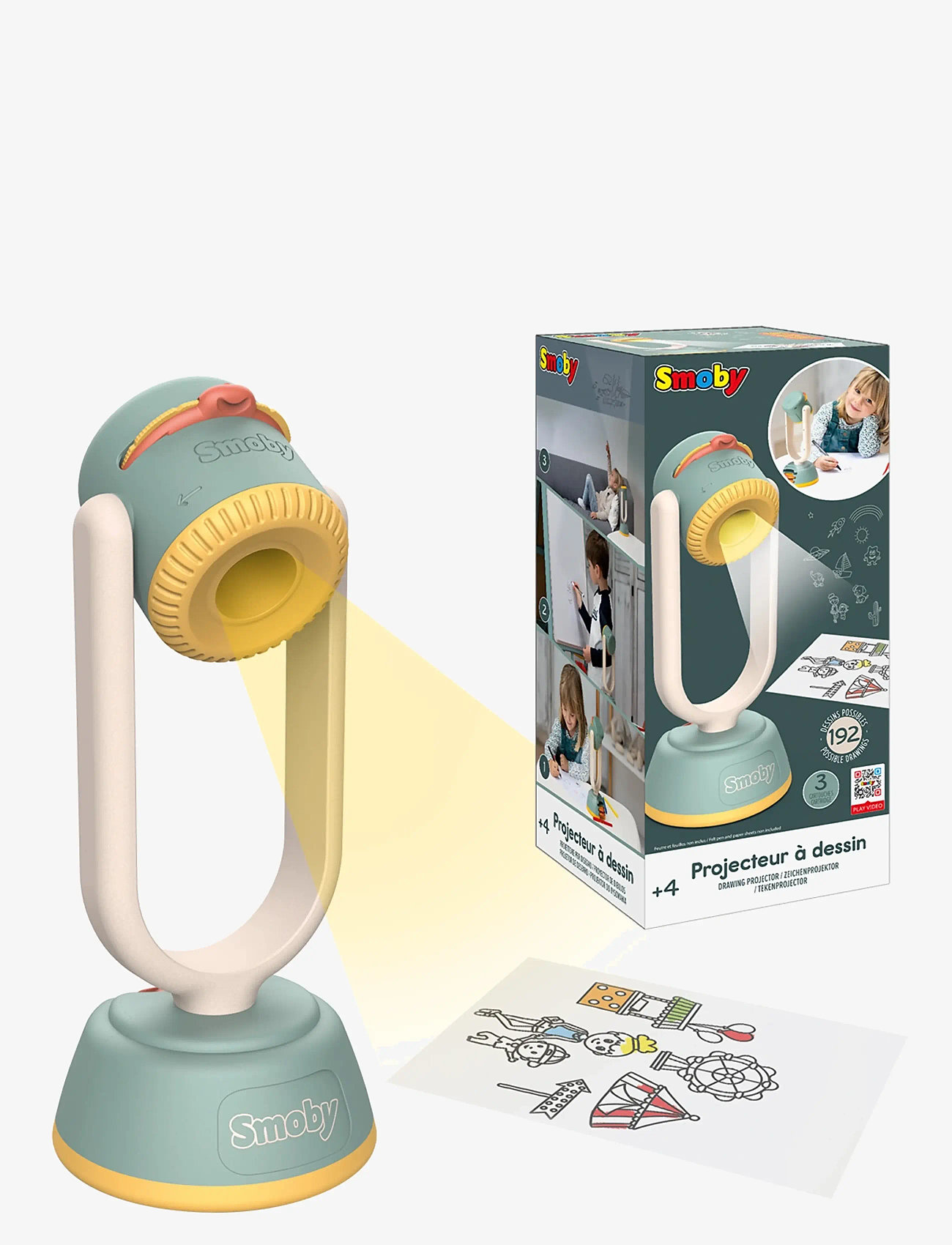 Smoby - Smoby Ritlampa - joonistustahvlid - multicolor - 2