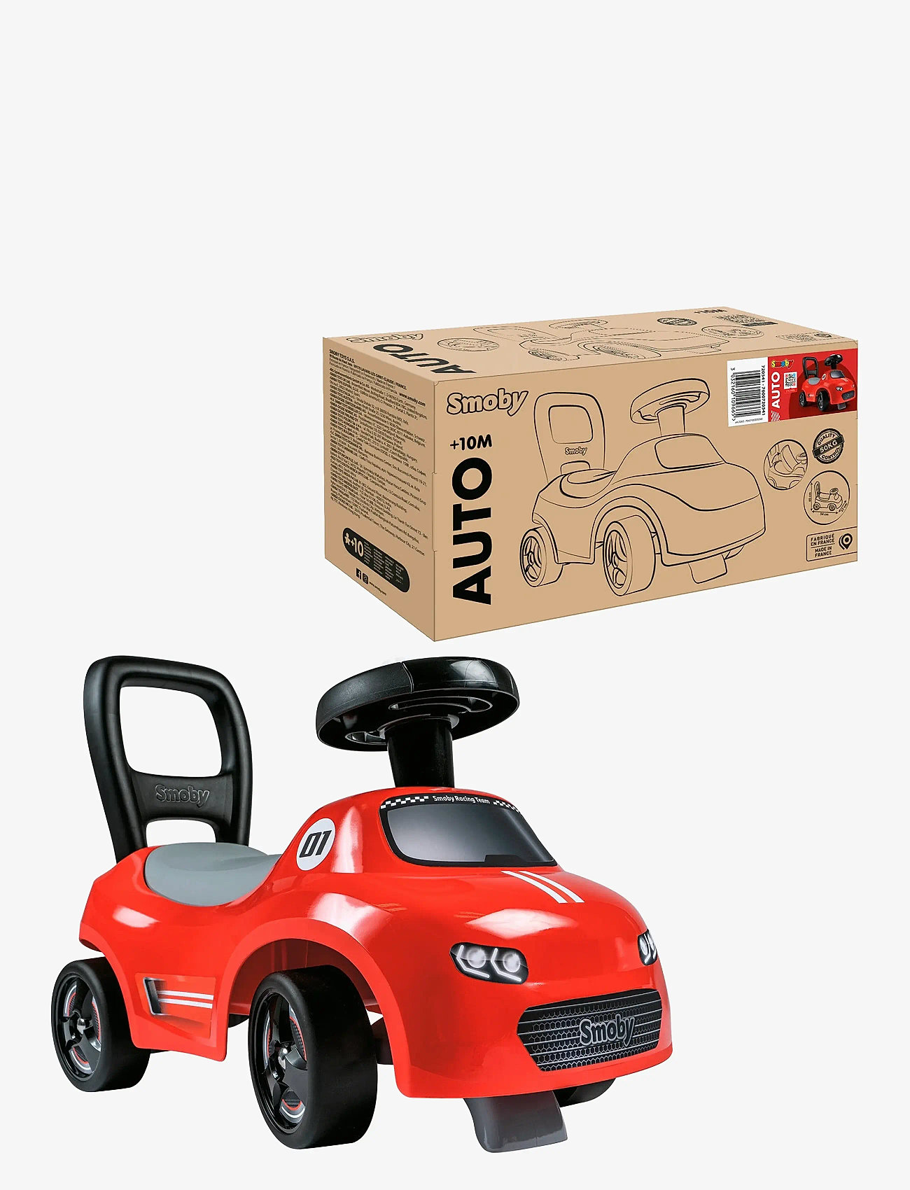 Smoby - Red Auto Ride-On - red - 1