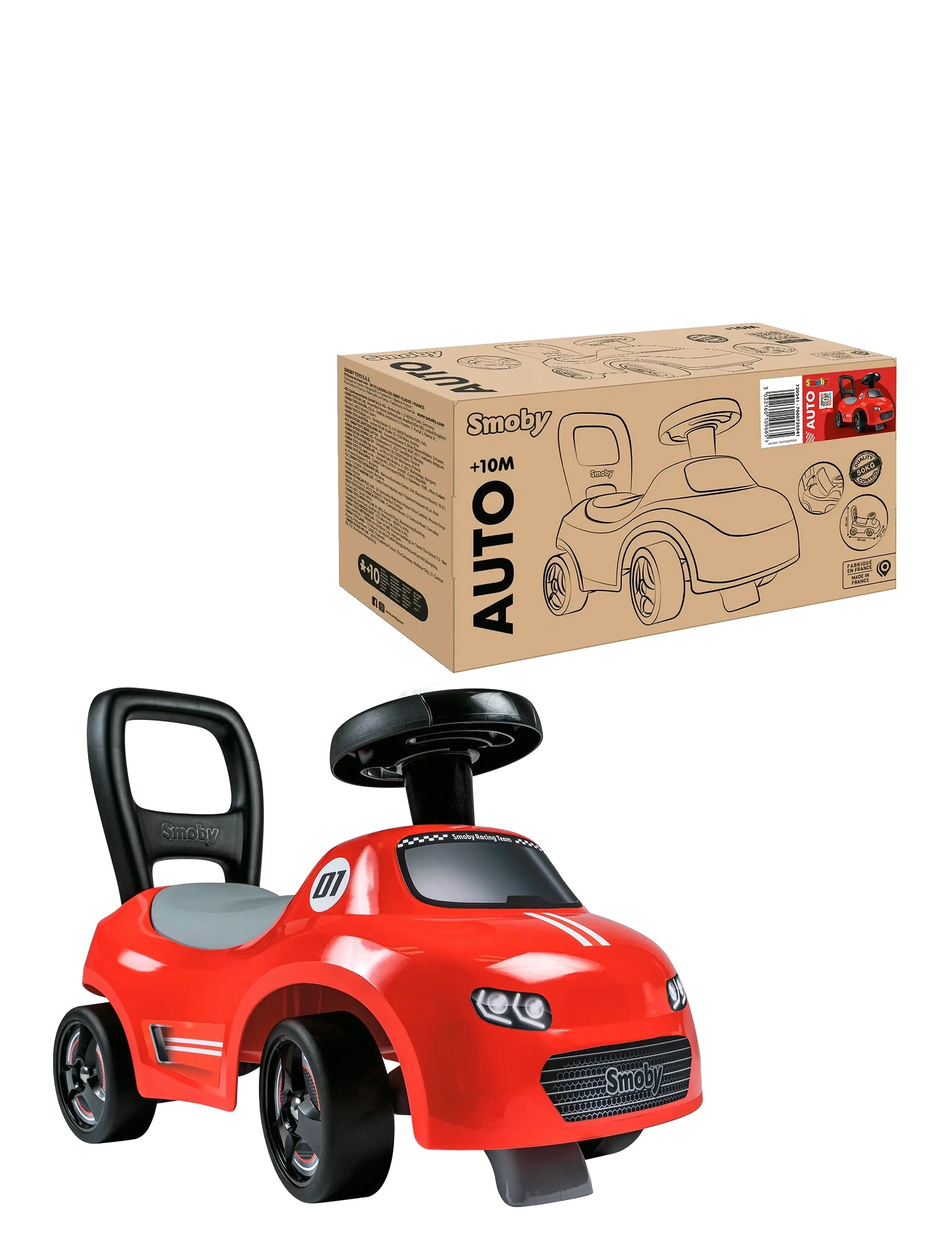 Smoby - Red Auto Ride-On - red - 1