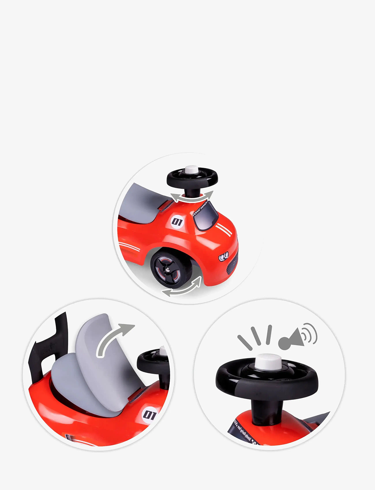 Smoby - Red Auto Ride-On - red - 5