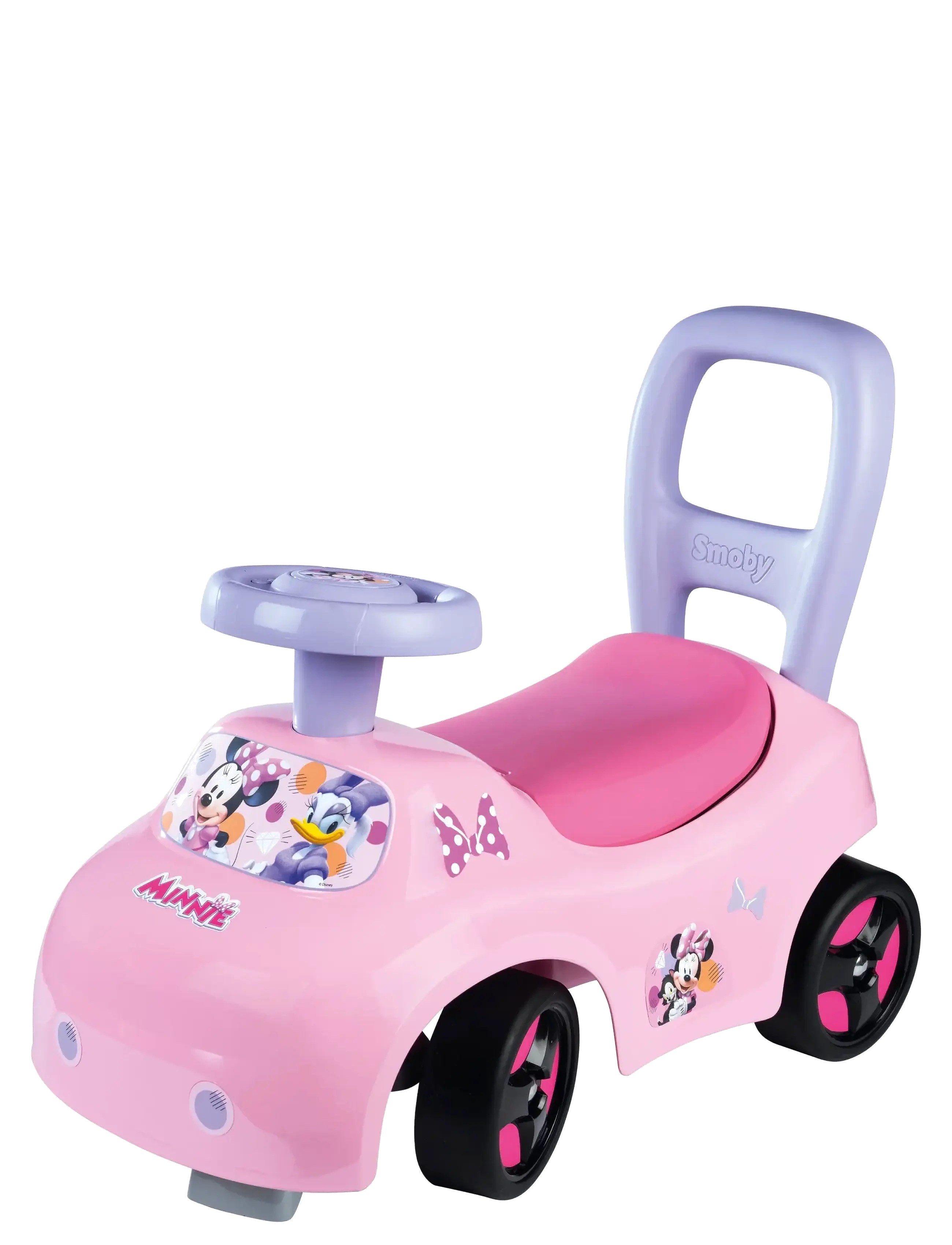Smoby Minnie Auto Ride-On - Gåbilar - PINK / pink/rose