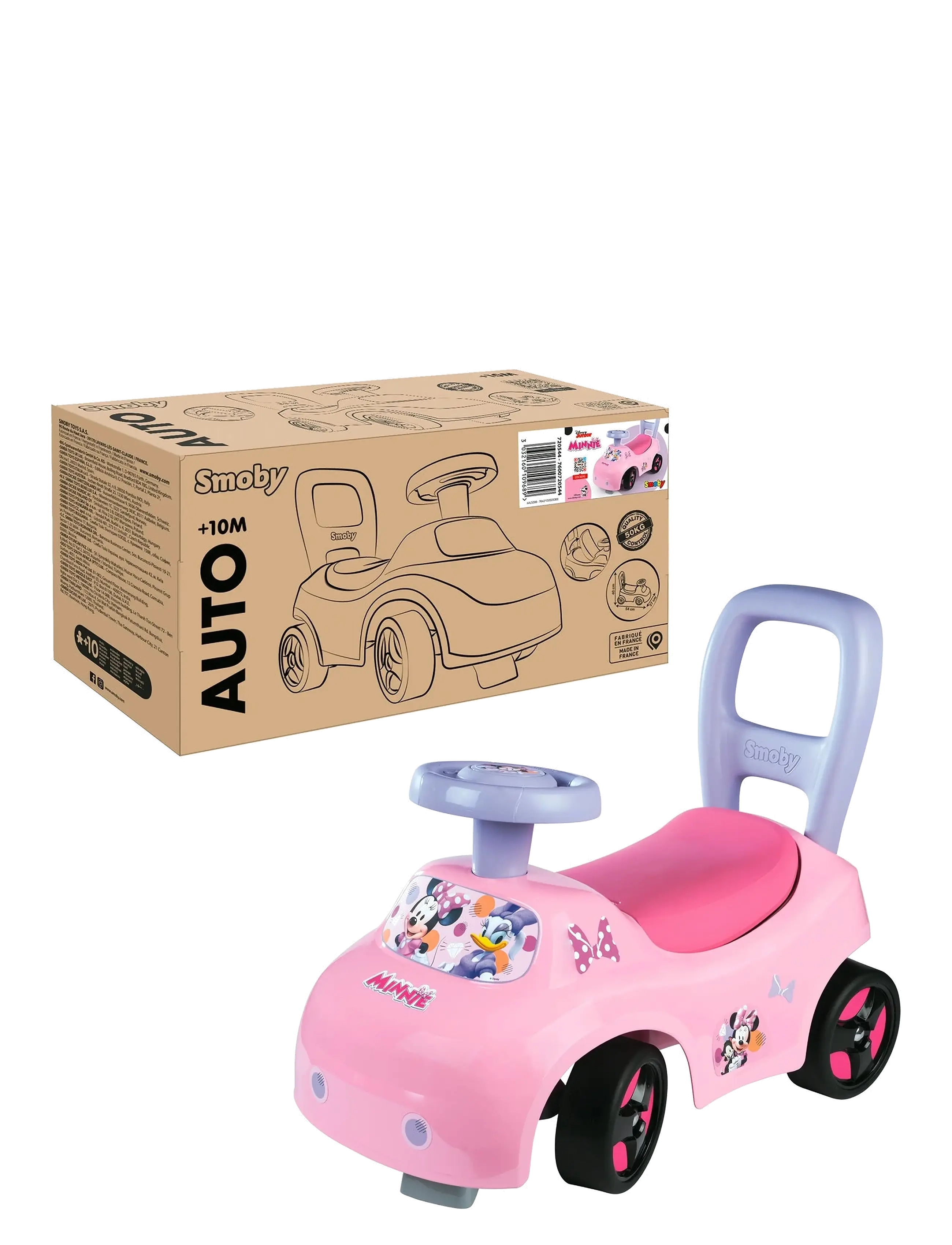 Smoby - Minnie Auto Ride-On - sünnipäevakingitused - pink - 1