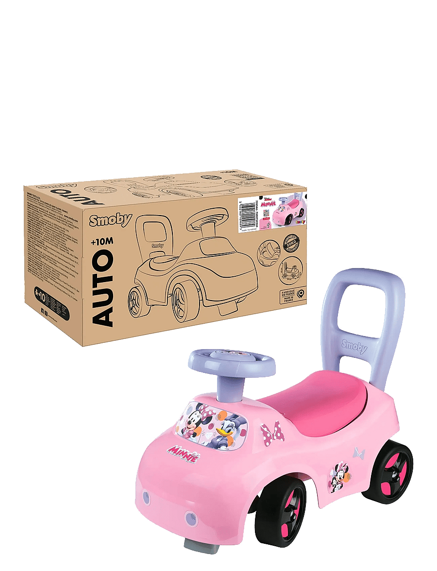 Smoby - Minnie Auto Ride-On - sünnipäevakingitused - pink - 1