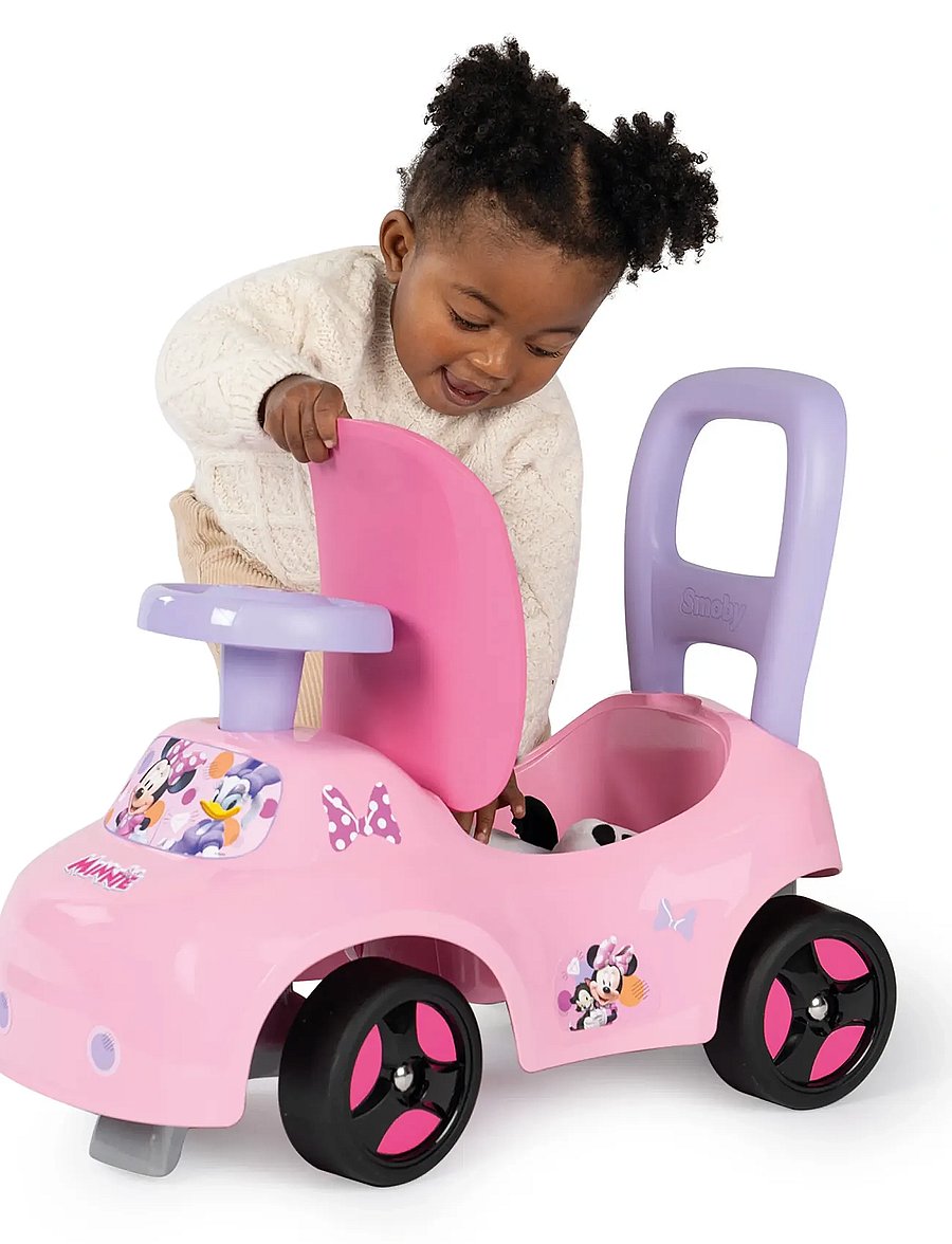 Smoby - Minnie Auto Ride-On - sünnipäevakingitused - pink - 5