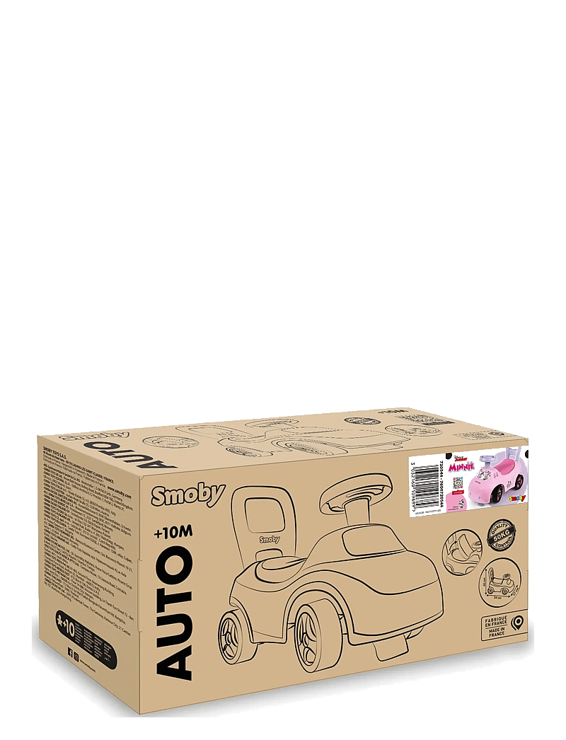 Smoby - Minnie Auto Ride-On - aufsitzspielzeug - pink - 3
