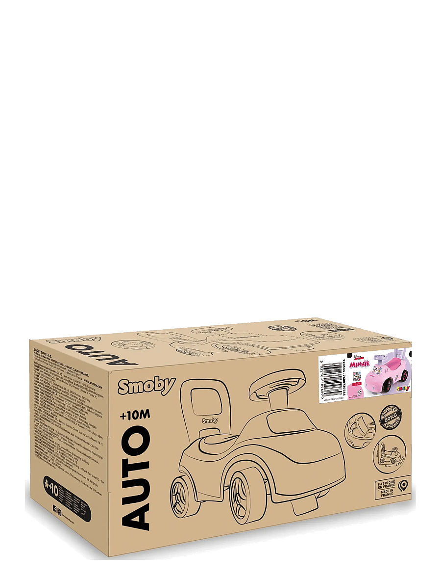 Smoby - Minnie Auto Ride-On - sünnipäevakingitused - pink - 2