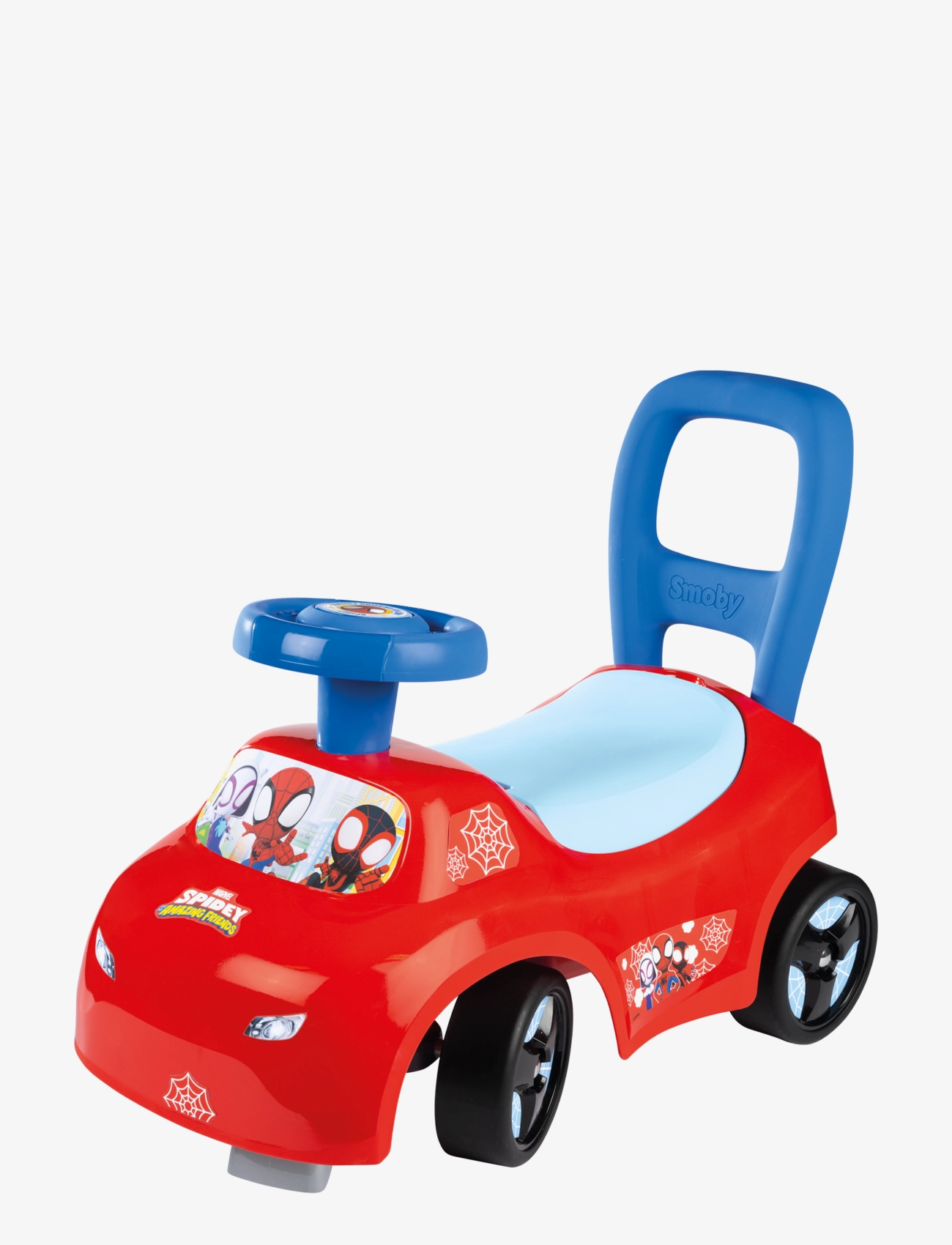 SMOBY Smoby Marvel Spidey Lära-Gå-Bil Rot - One Size - Kinder