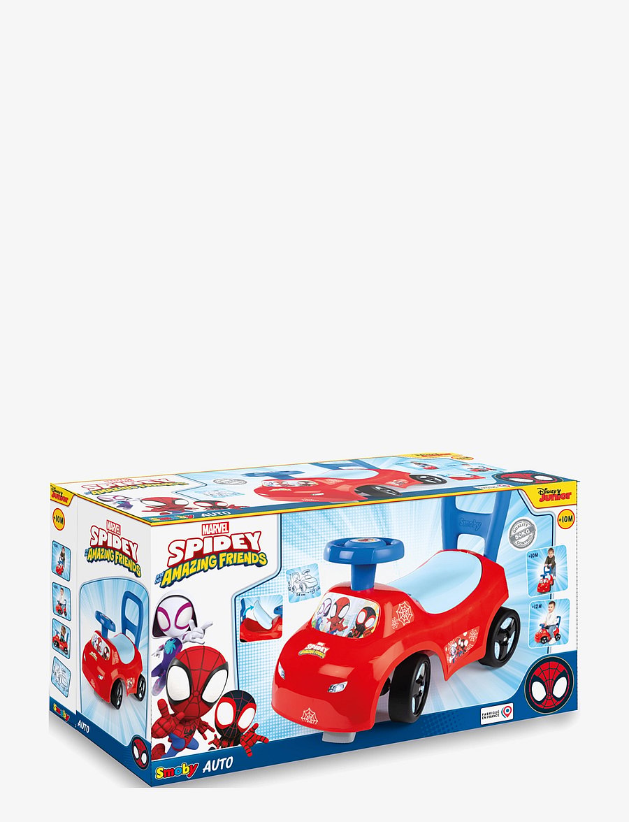 Smoby - Smoby Marvel Spidey Lära-Gå-Bil - geburtstagsgeschenke - red - 3