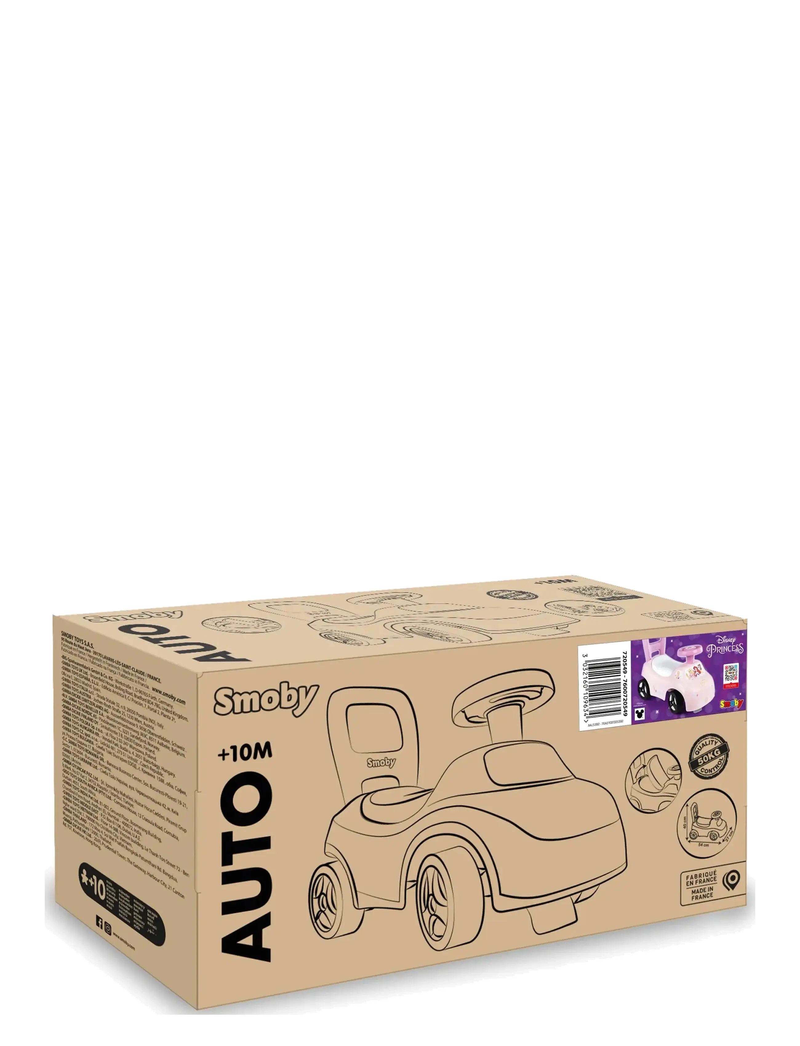 Smoby - Dp Car Ride On - toy cars - pink - 2