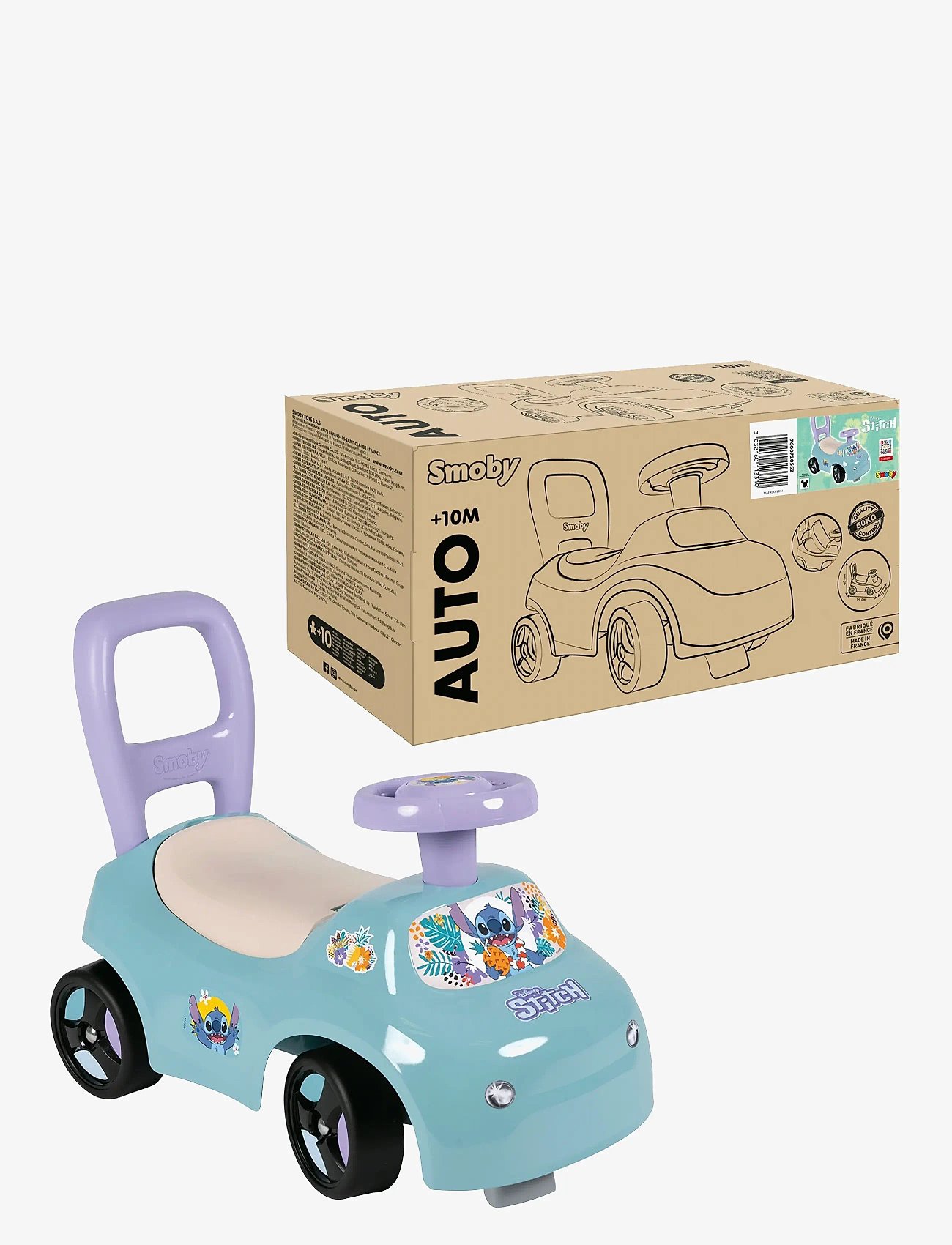 Smoby - Smoby Stitch  Car Ride On - gåbiler - multi colorued - 2