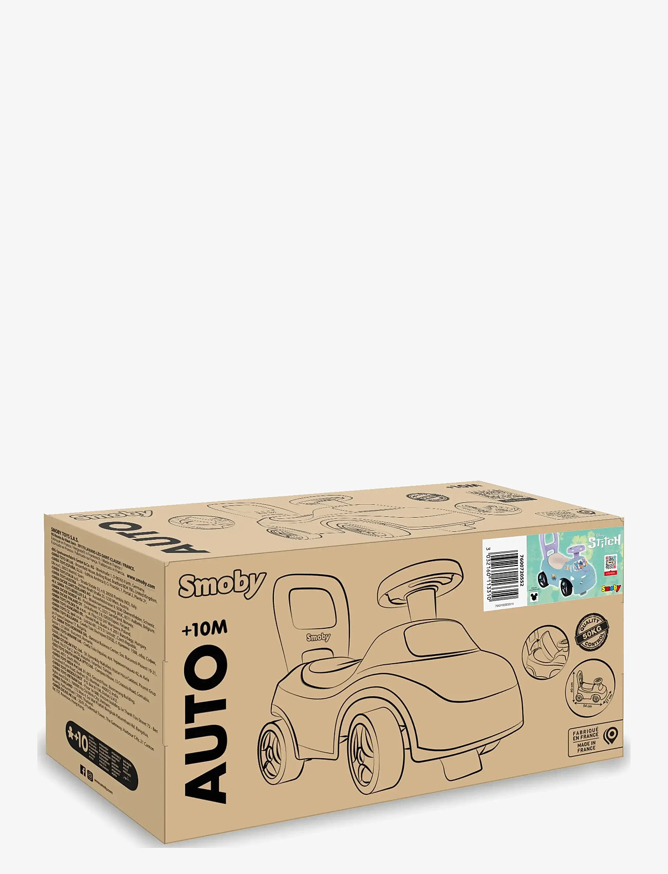 Smoby - Smoby Stitch  Car Ride On - gåbiler - multi colorued - 3