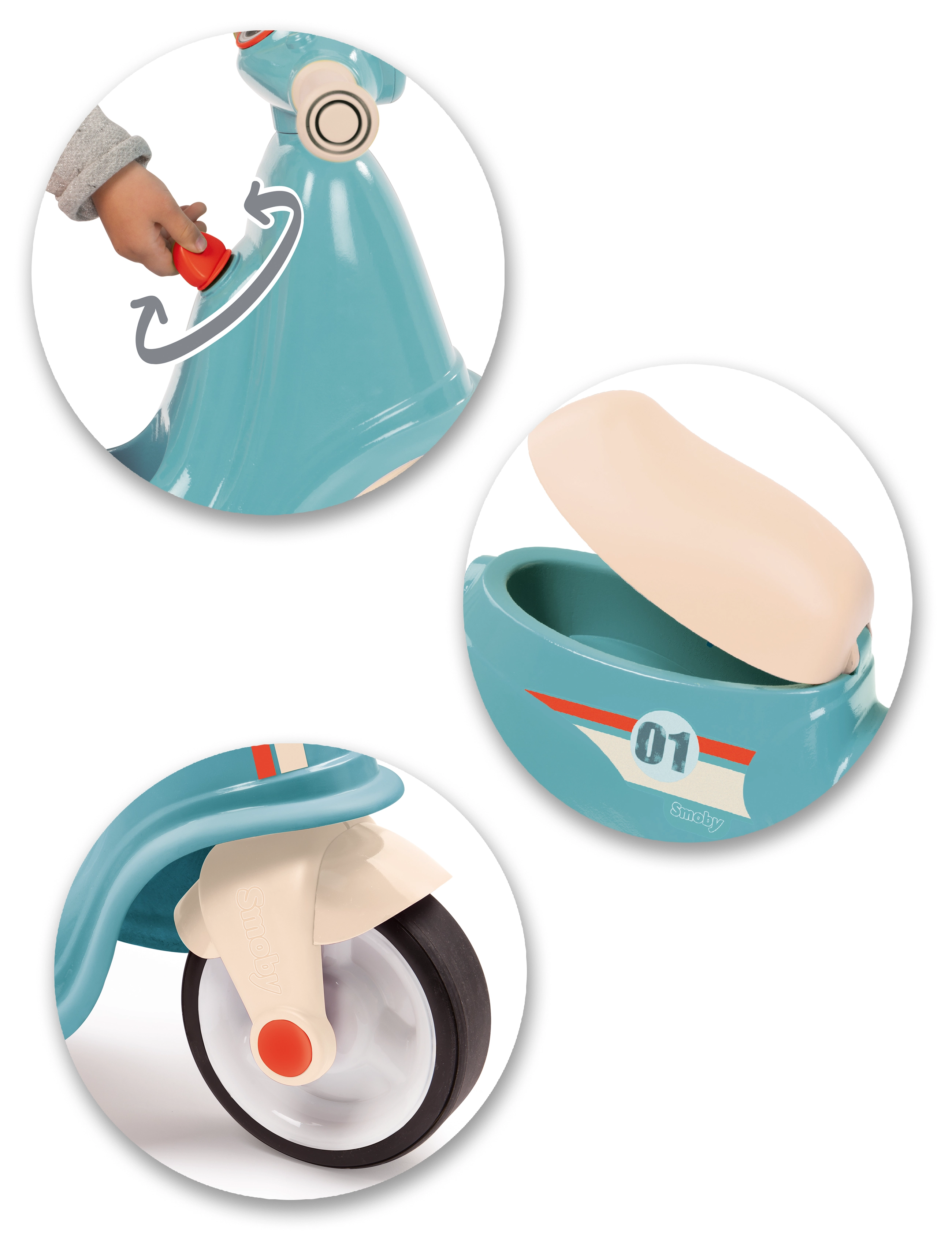 Smoby - Scooter Ride-on blue - sünnipäevakingitused - blue - 4