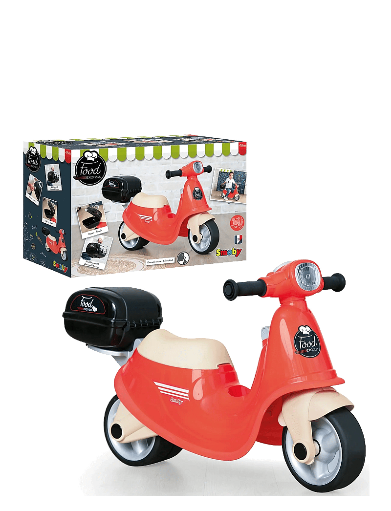 Smoby - Scooter Ride-On Food Express - pealistutavad mänguasjad - red - 0
