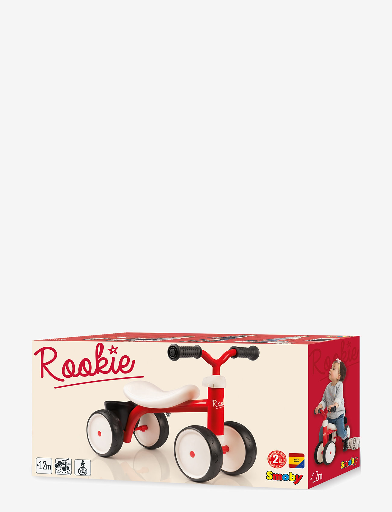 Smoby - ROOKIE RIDE ON RED - ride on toys - multicoloured - 2