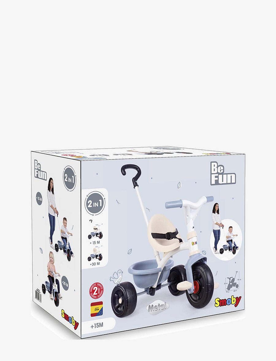 Smoby - Smoby Be Fun Trehjuling, Blå - jalgrattad - blue - 3