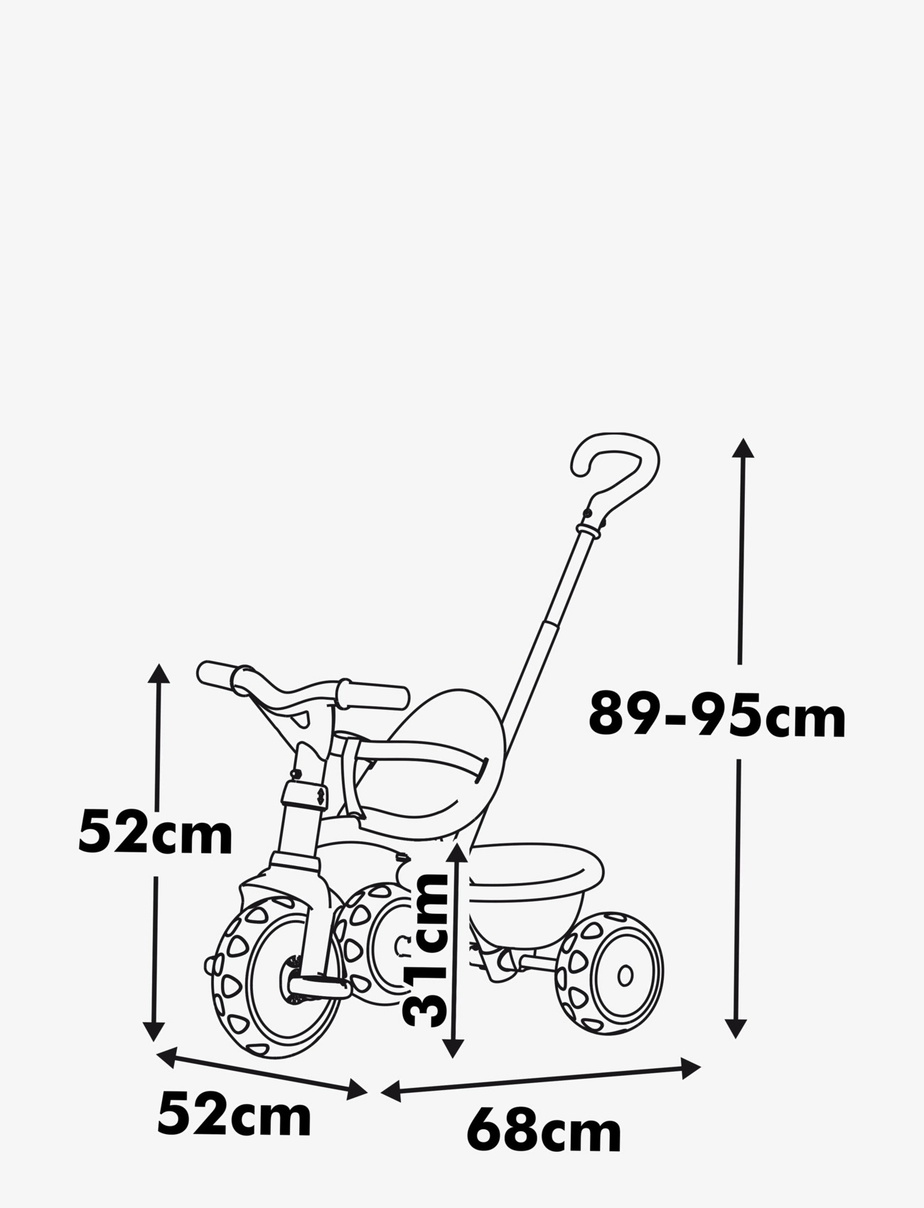 Smoby - Smoby Be Move Trehjuling Beige - pink/beige - 5