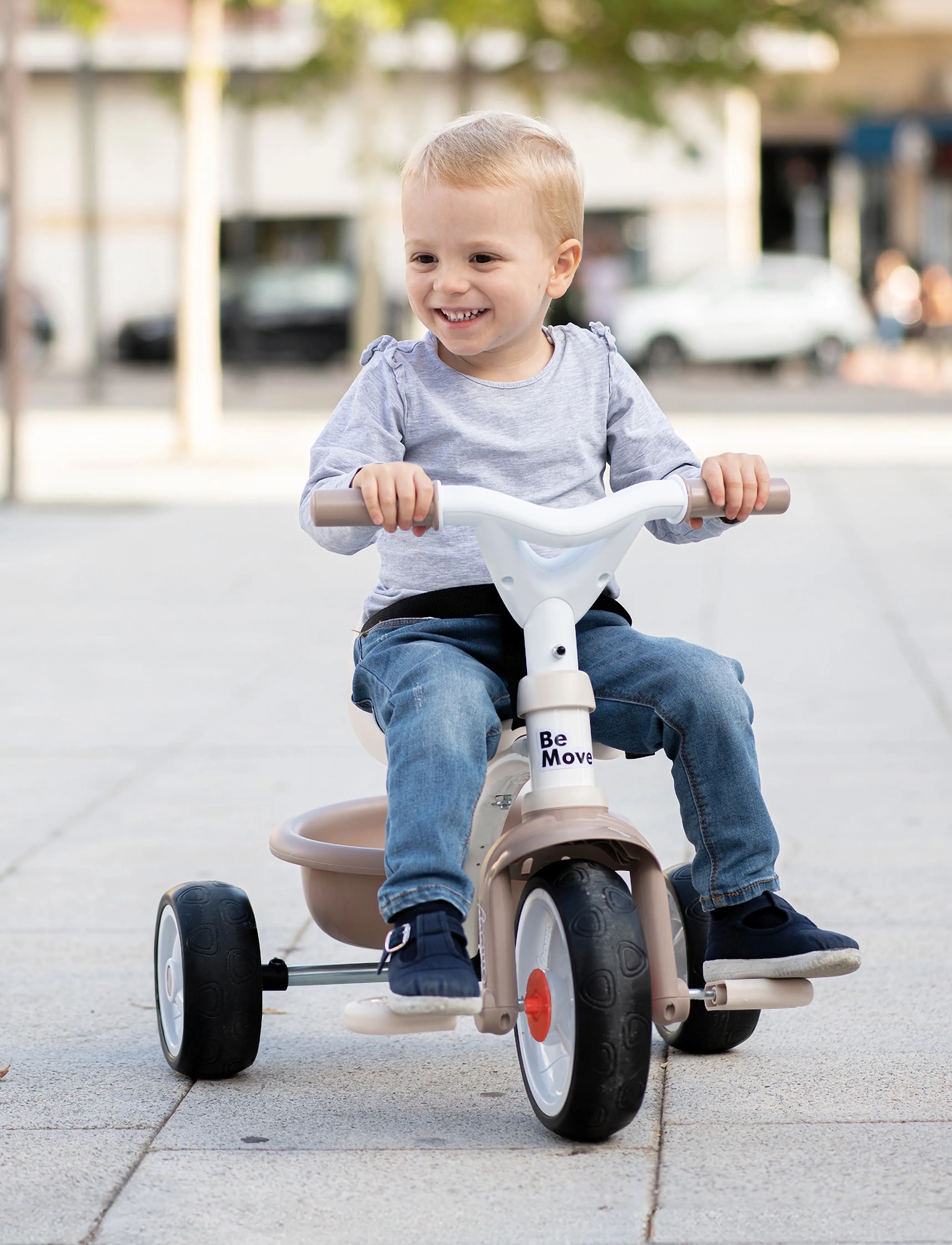 Smoby Be Move Comfort Trehjuling Beige, One Size, Spielzeug, Beige - Ride On Kinder