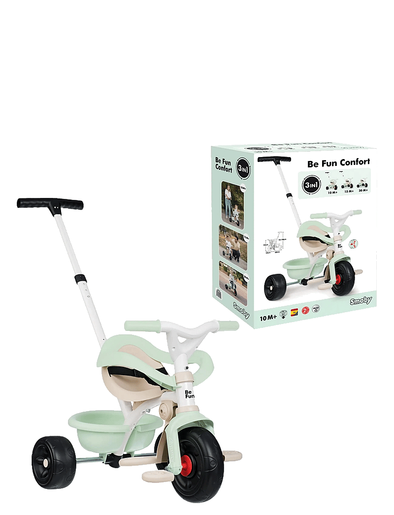 Smoby - Smoby Be Fun Comfort Trehjuling - dviračiai - pink - 2