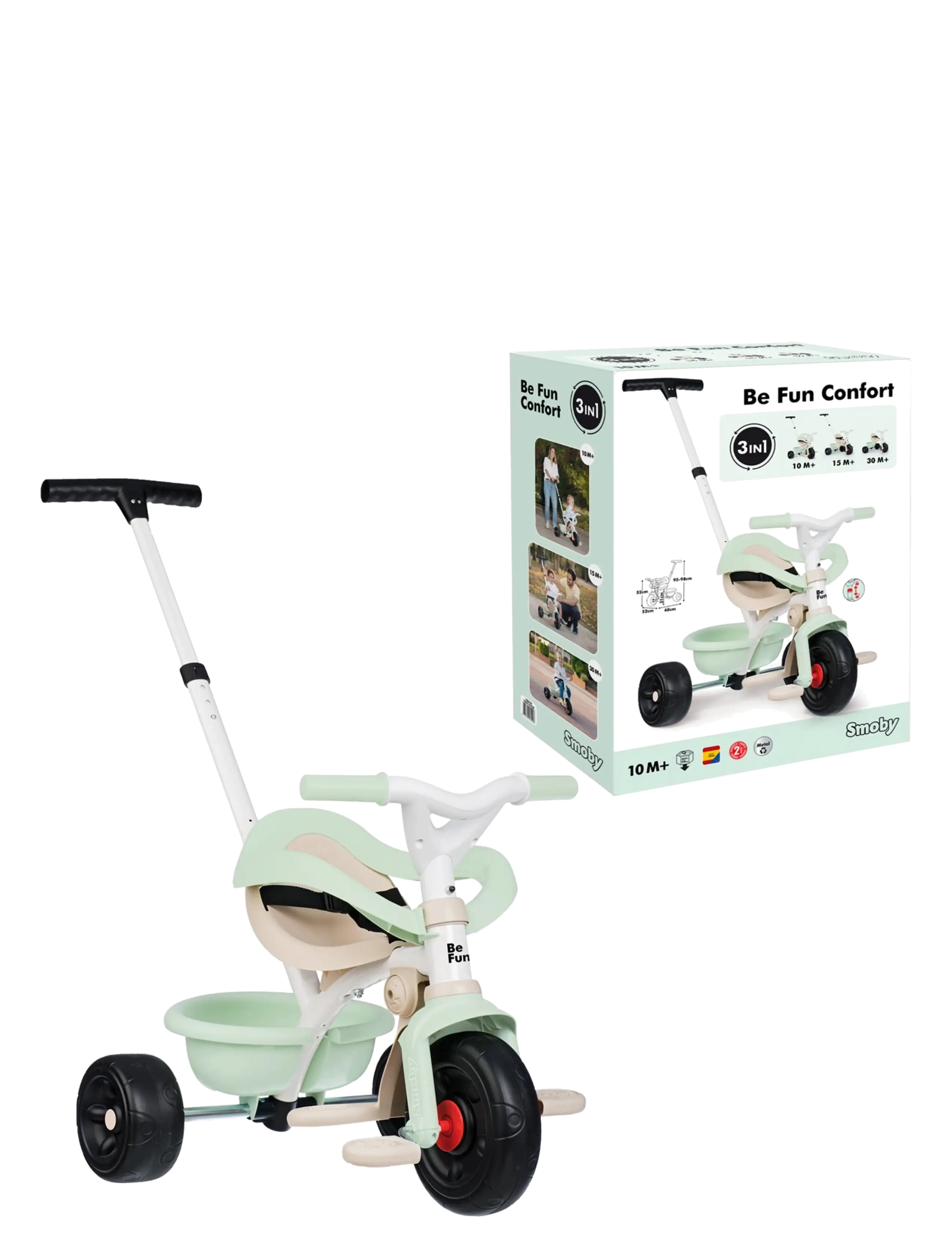 Smoby - Smoby Be Fun Comfort Trehjuling - bicycles - pink - 2