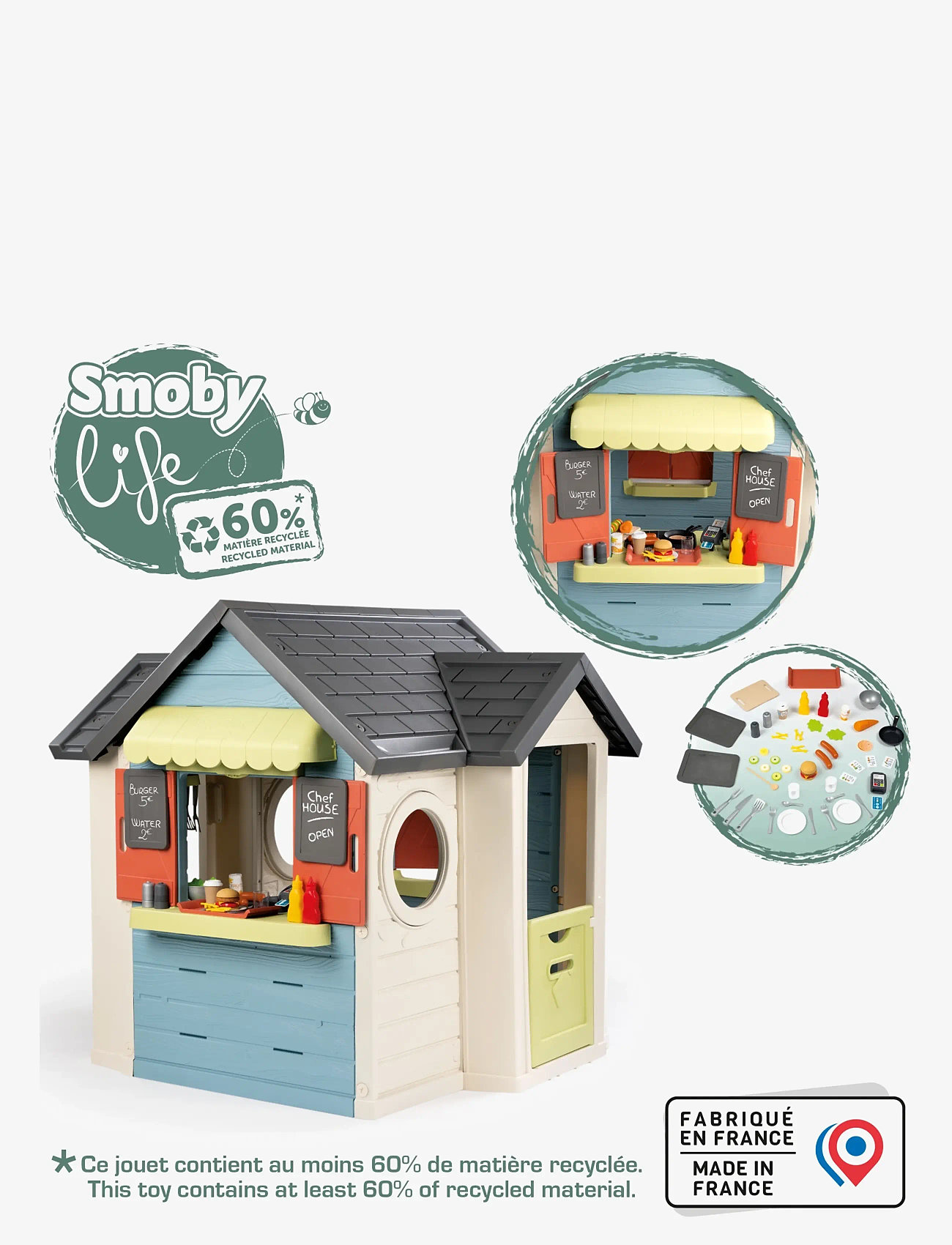 Smoby - Smoby Life Kökslekstuga - legekøkkener - beige - 4