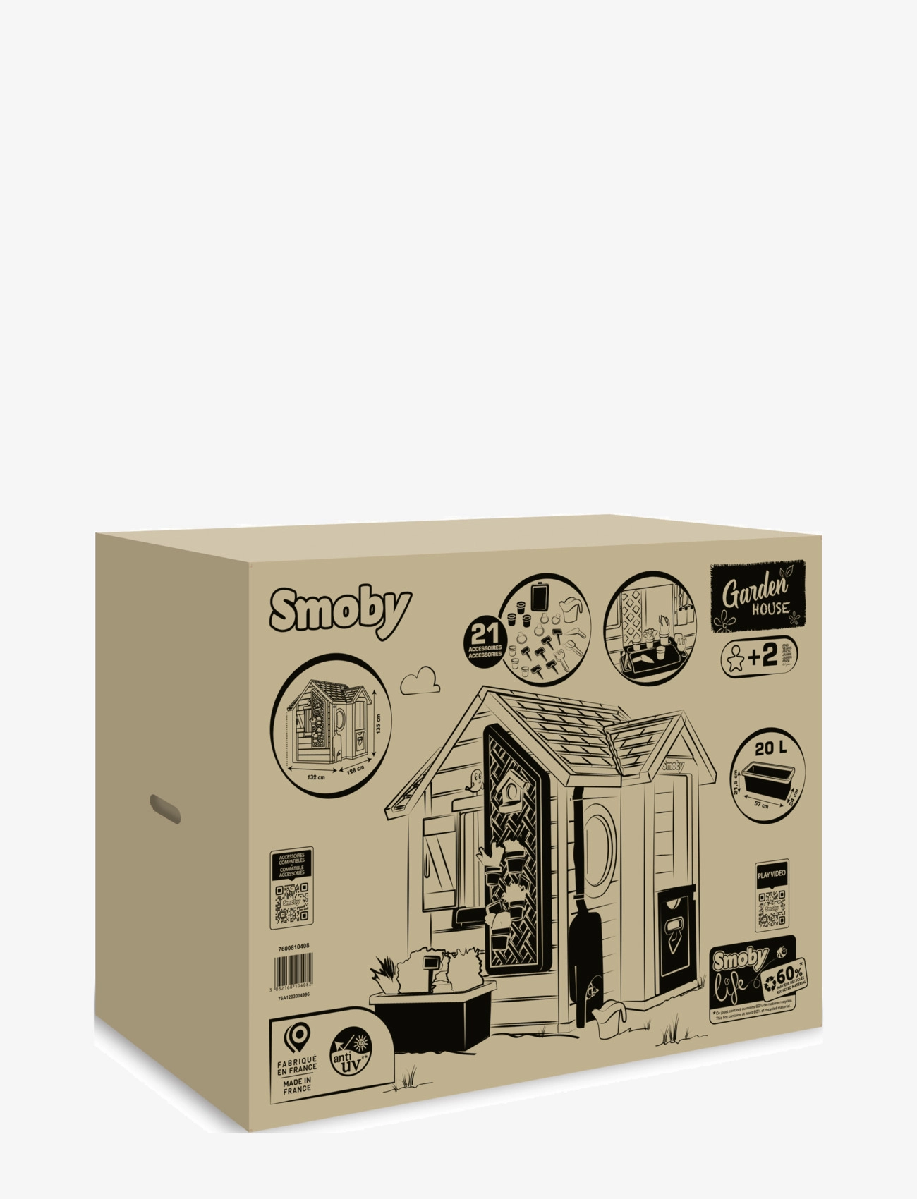 Smoby - Smoby Life Trädgård Lekhus - legehuse - multi coloured - 3