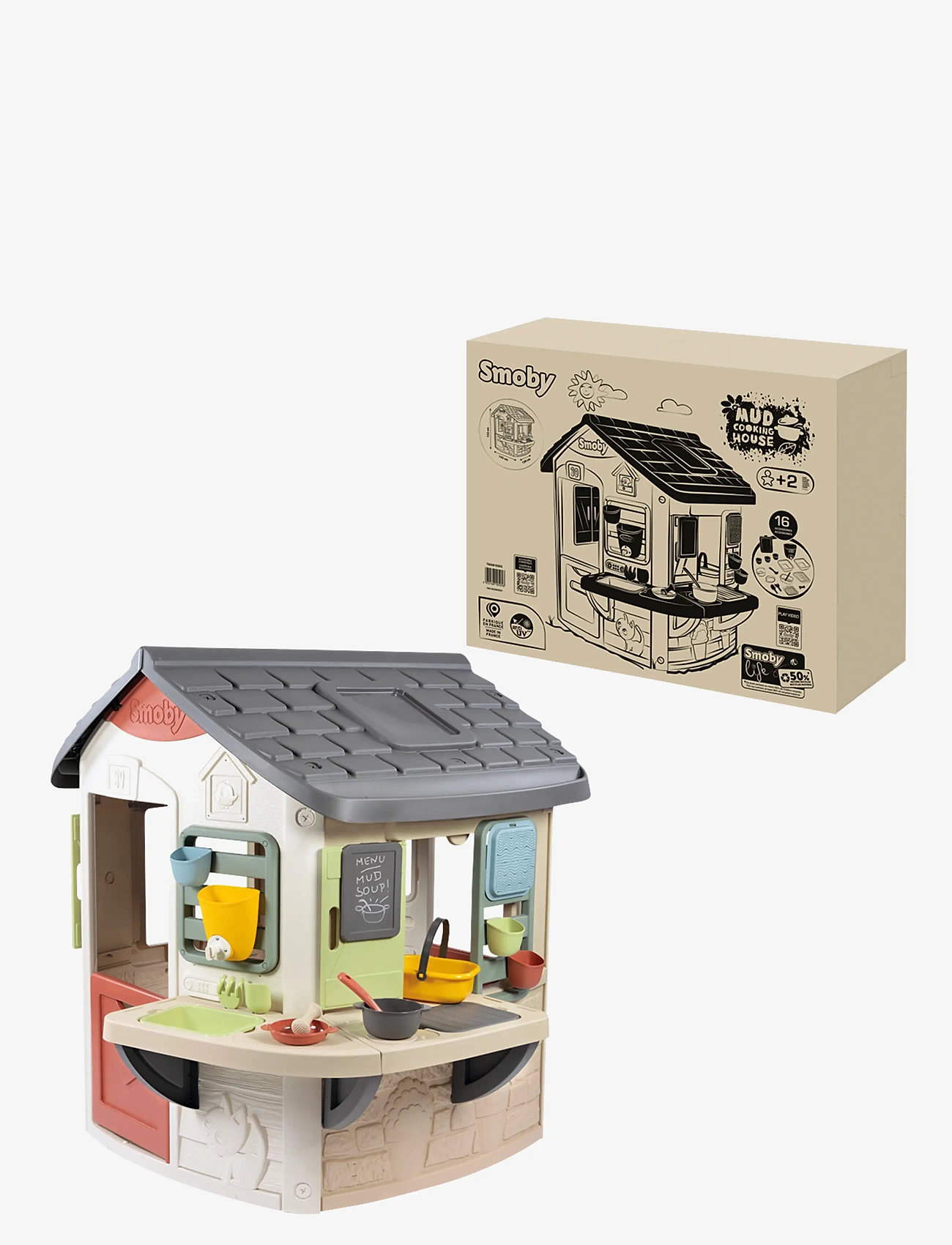 Smoby - Smoby Life Lerkök - legehuse - beige - 2