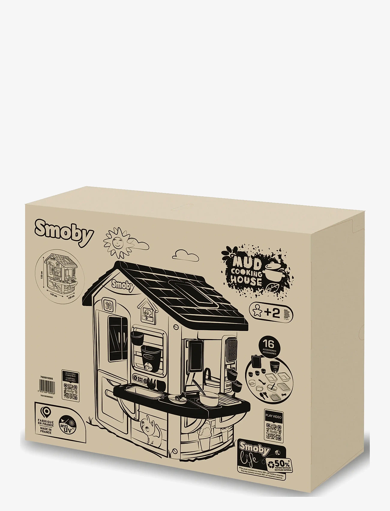 Smoby - Smoby Life Lerkök - legehuse - beige - 3