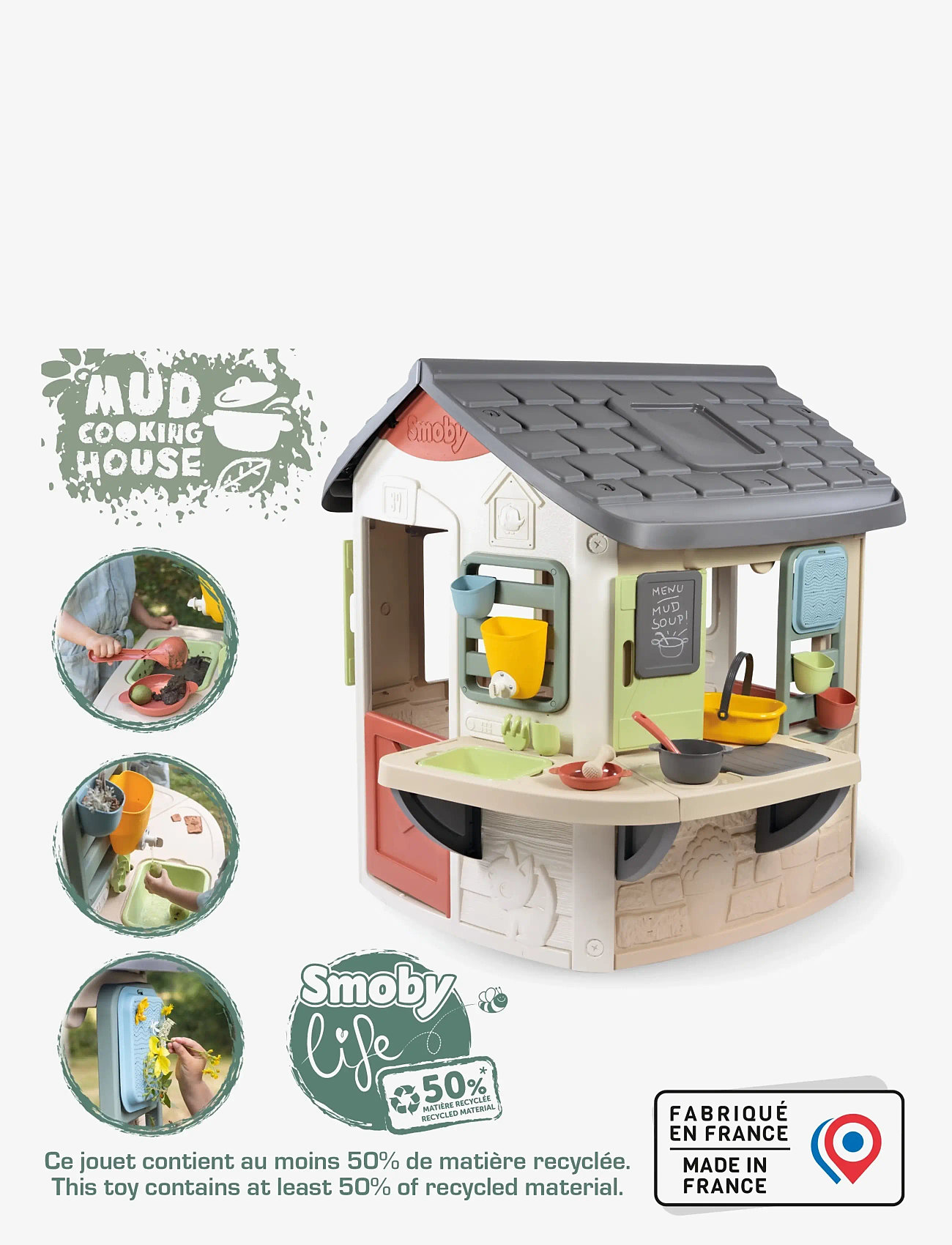 Smoby - Smoby Life Lerkök - legehuse - beige - 4