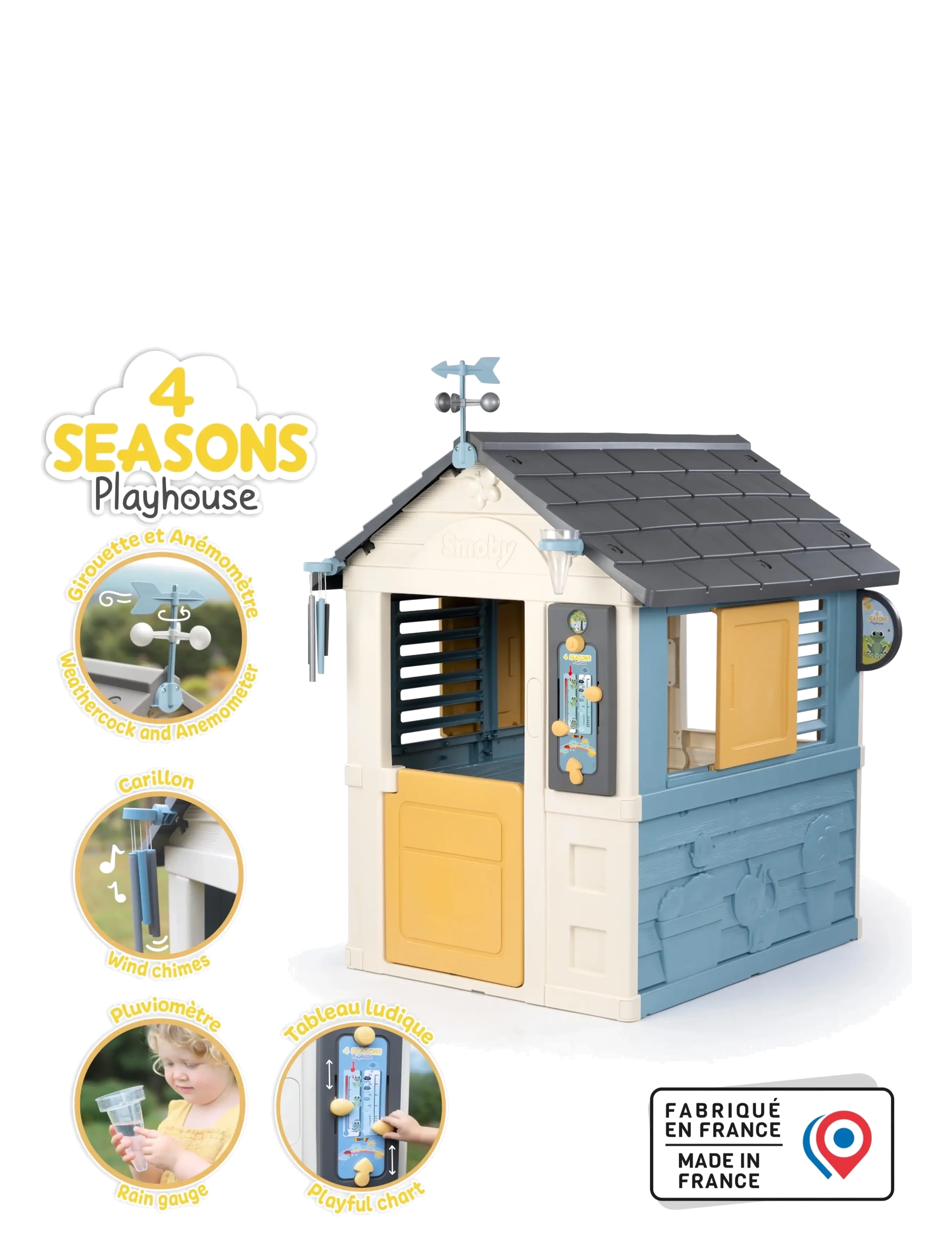 Smoby - Smoby 4 Säsonger Lekhus - lekstugor - beige - 5