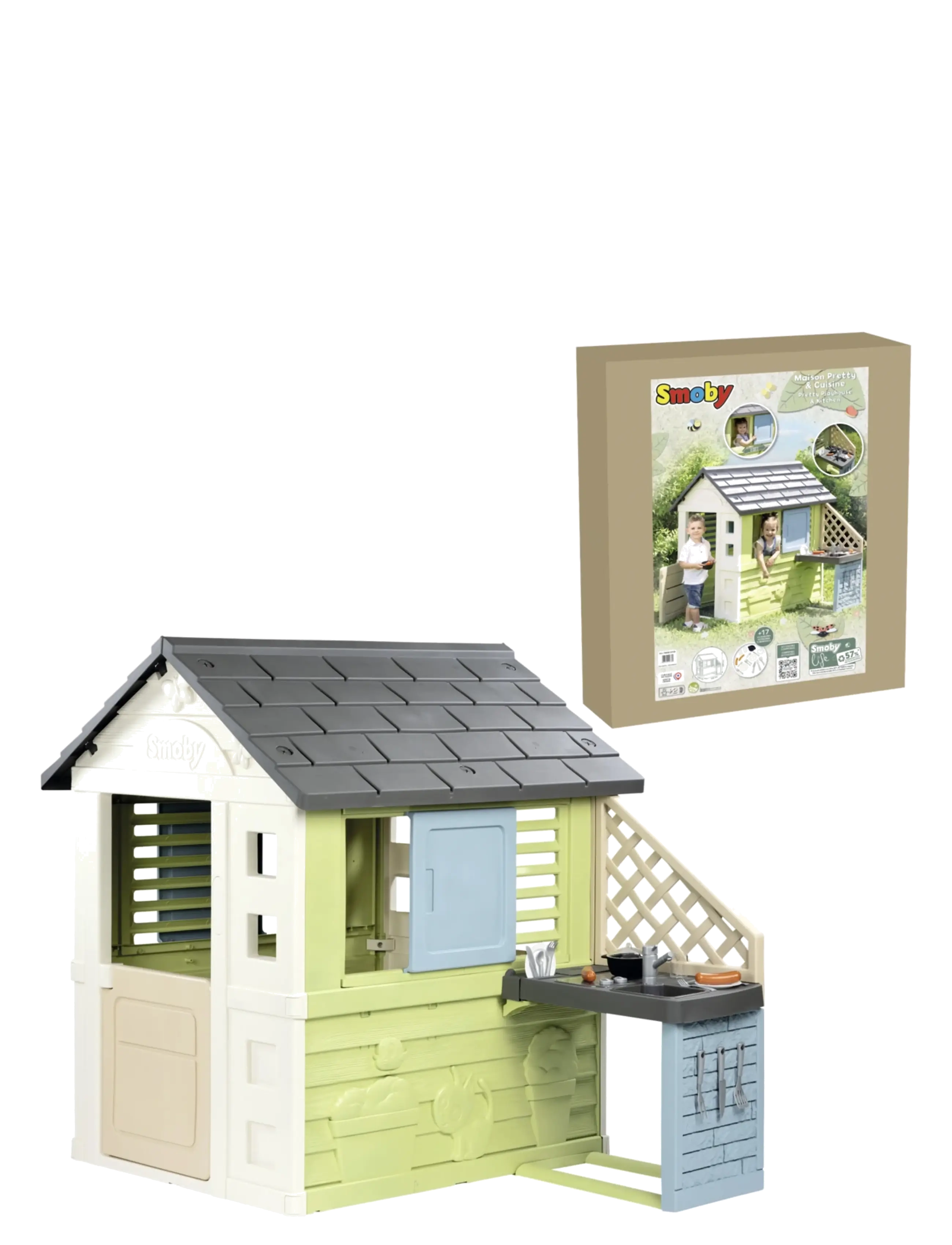 Smoby - Smoby Pretty house med Sommarkök - beige - 2