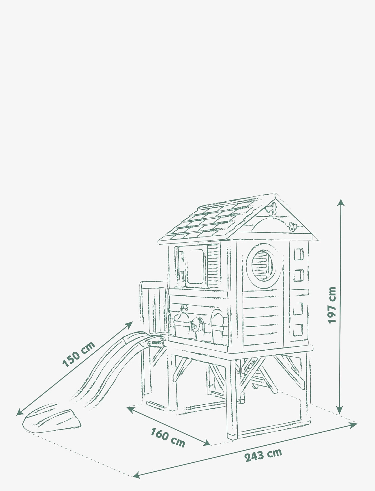 Smoby - Smoby Life Pålhus - playhouses - beige - 3