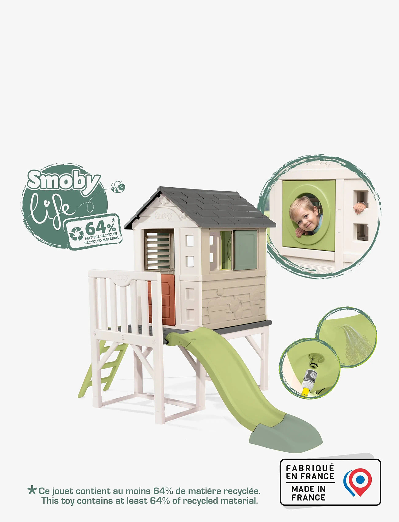 Smoby - Smoby Life Pålhus - playhouses - beige - 4