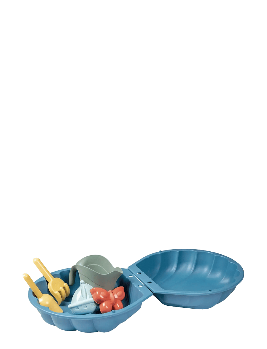 Smoby - Smoby Life Dubbelt Mini Snäckskal Sandlåda med Sandleksaker - sandkasse - blue - 0