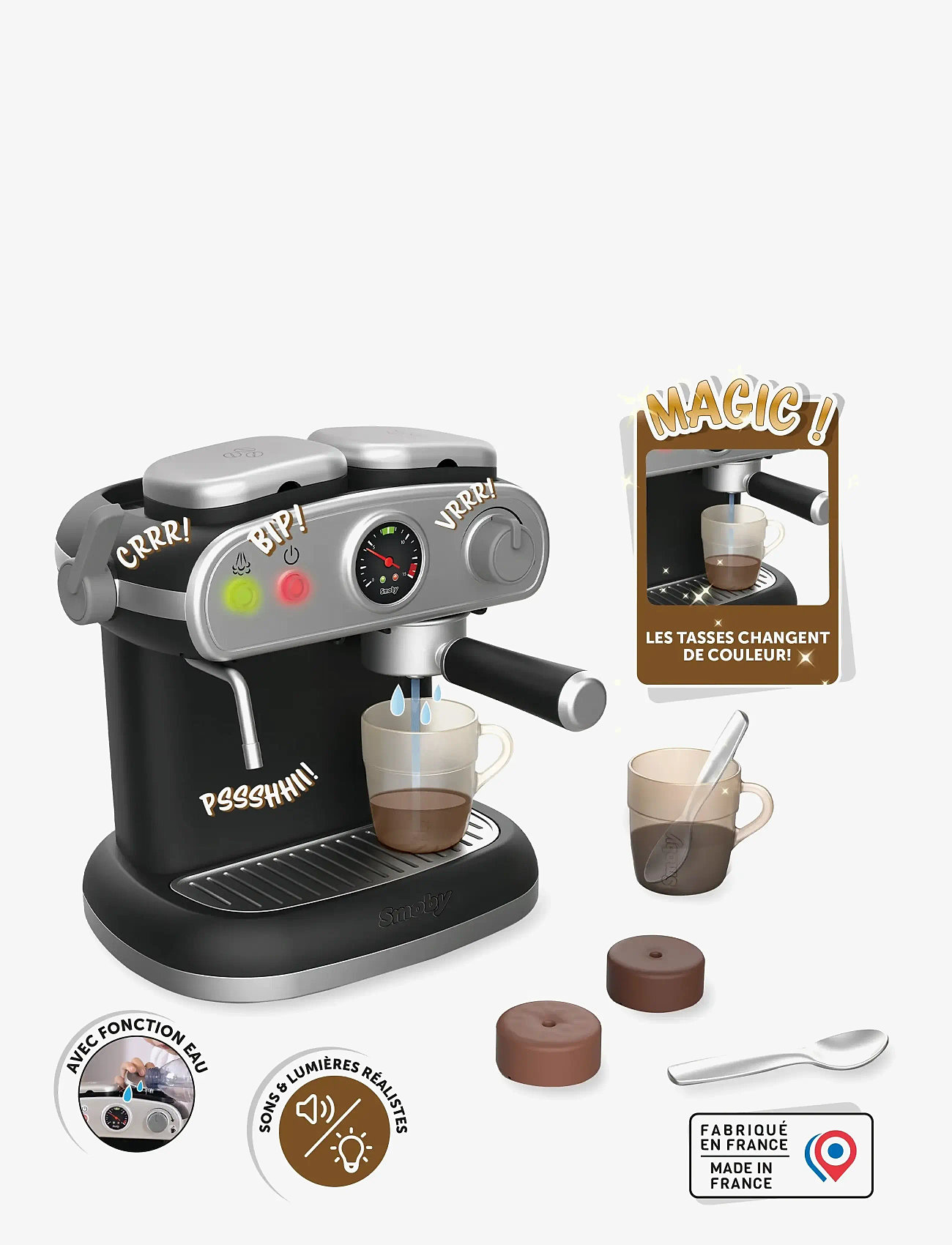 Smoby - Espresso Coffee Machine - lägsta priserna - black - 3
