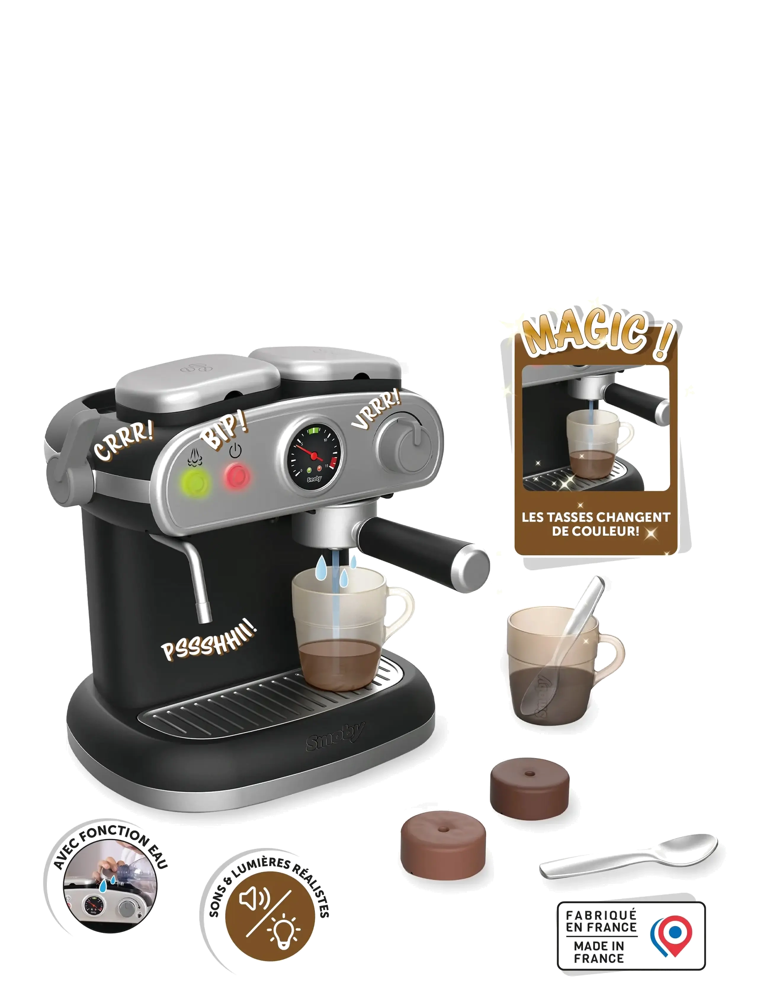 Smoby - Espresso Coffee Machine - birthday gifts - black - 3