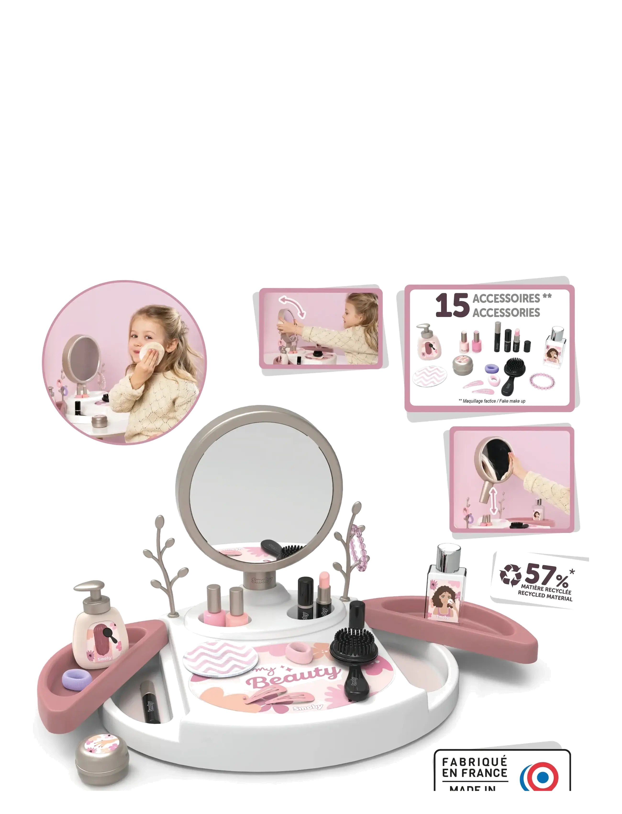 Smoby - Smoby My Beauty Vanity Table - make-up & schmuck - multicoloured - 3