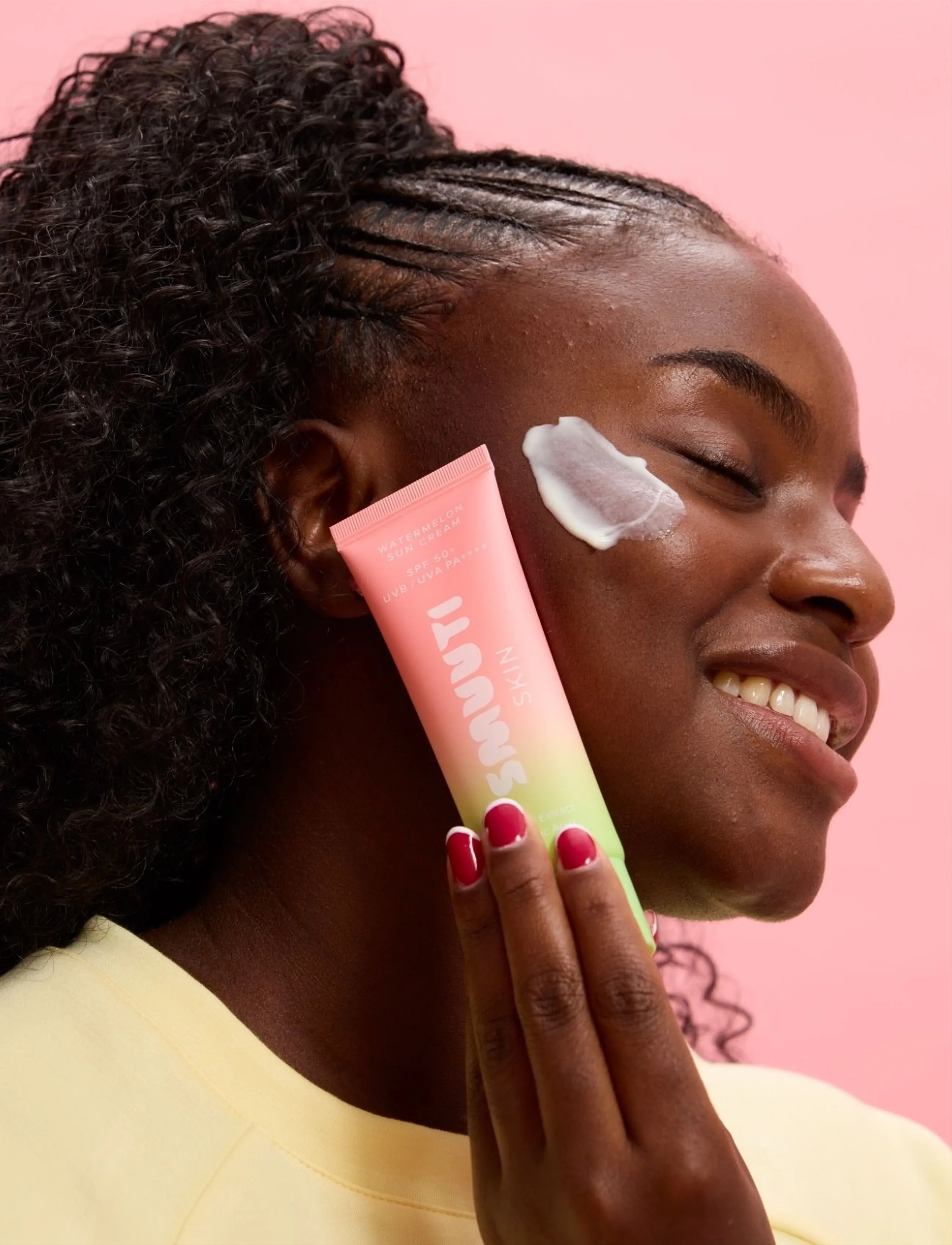 Smuuti Skin - Watermelon Sun Cream - til ansigtet - clear - 3