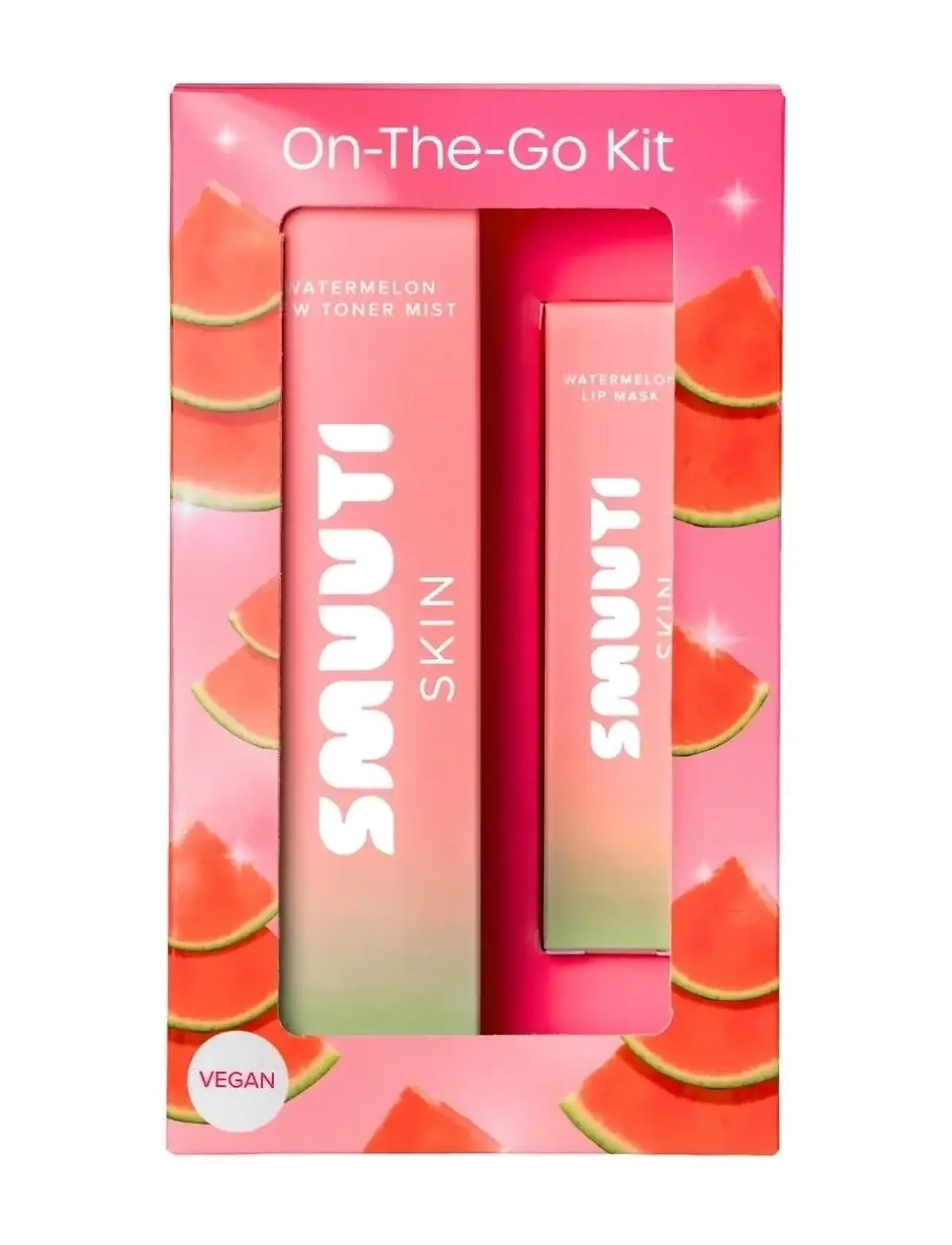 Smuuti Skin On The Go Kit, Skincare Sæt, Pink, Str: ONE SIZE