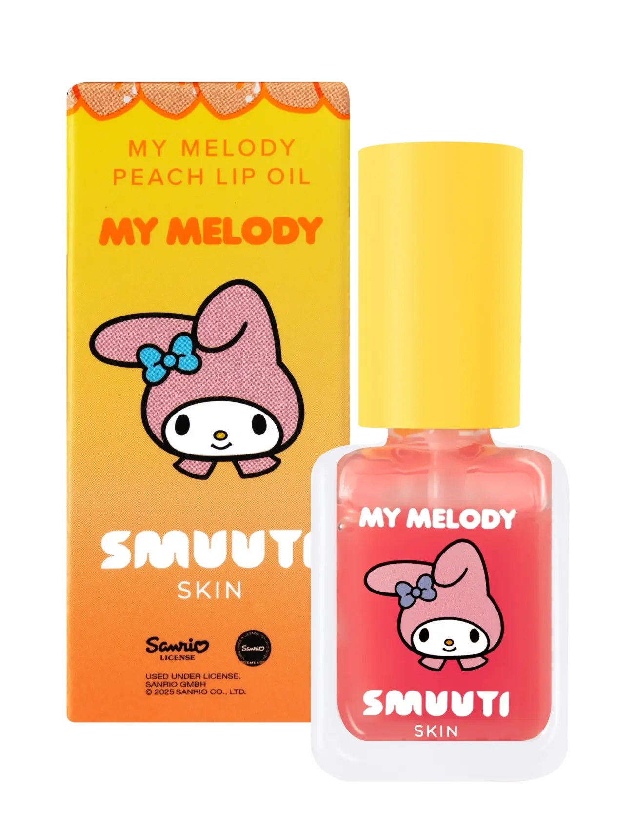 Smuuti Skin My Melody Peach Lip Oil, Lip Vinegar & Dressing Bottless, Orange, Str: 7 ML