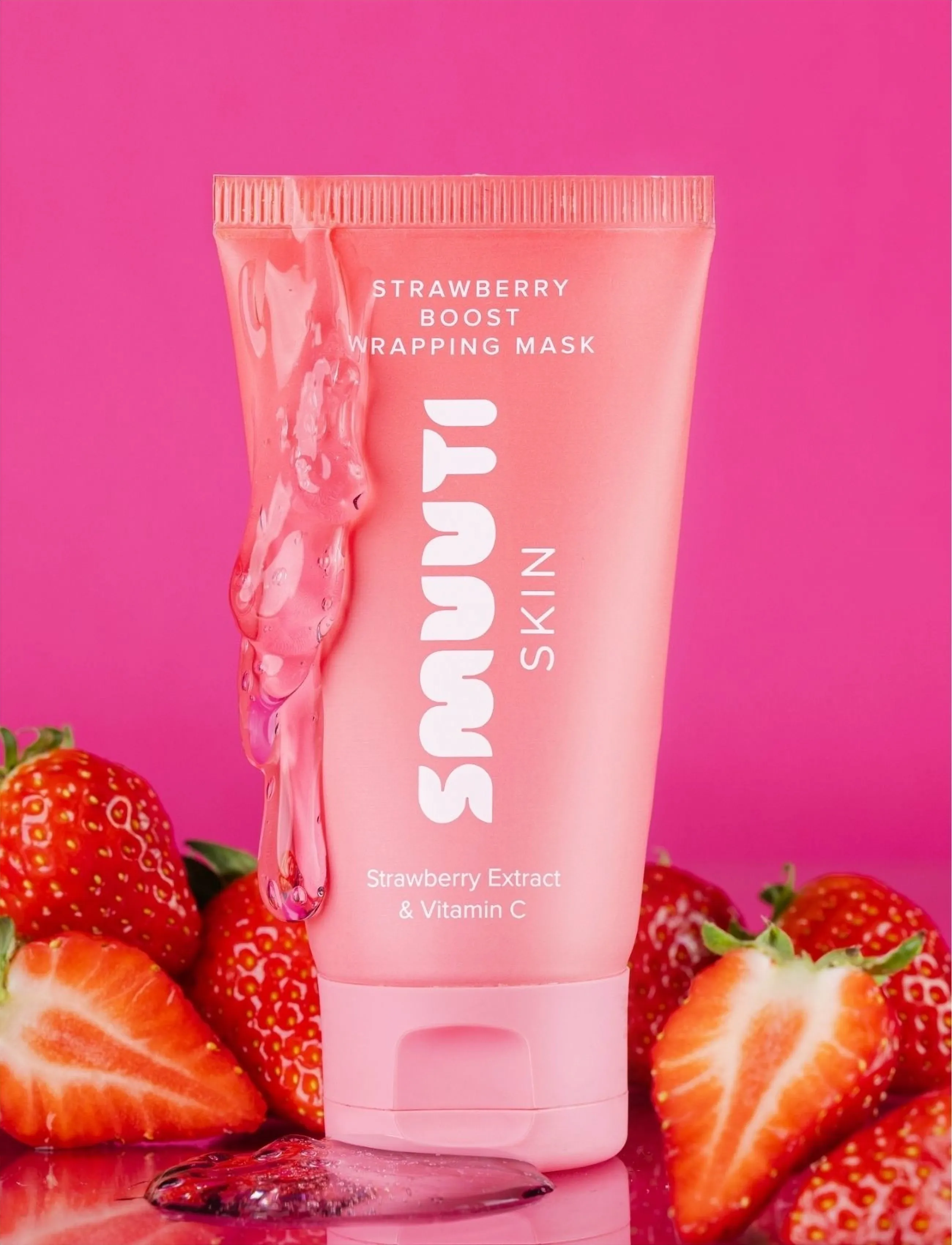 Smuuti Skin Strawberry Boost Wrapping Mask, 70 ml, Nude, Ansigtsmasker > Detox-Maske, Dame