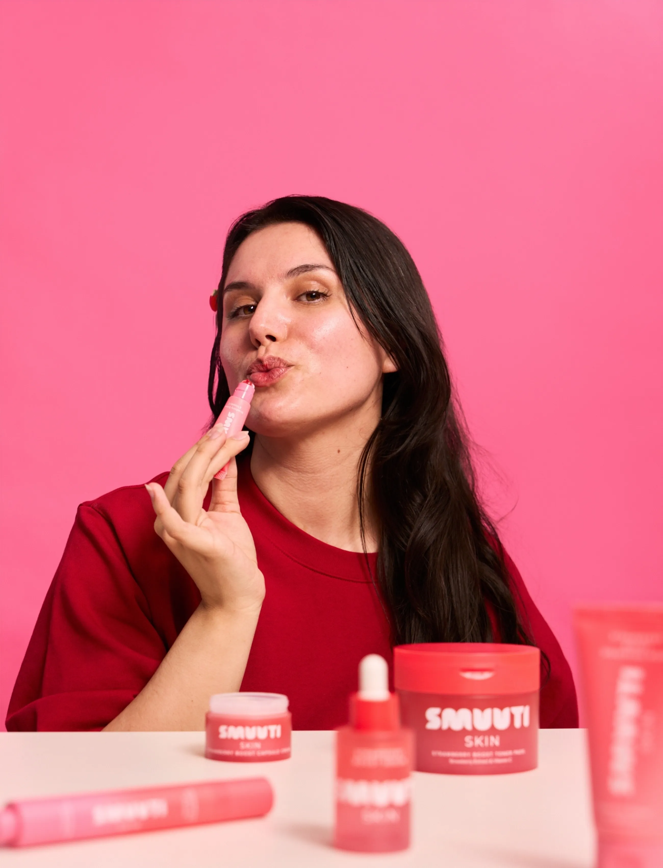 Smuuti Skin - Strawberry Tinted Lip Serum - clear - 3