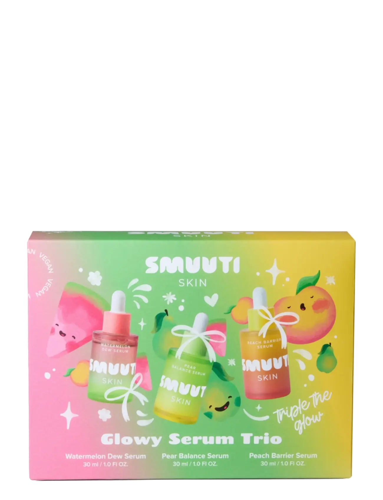 Smuuti Skin Glowy Serum Trio, Serum, Nude, Str: ONE SIZE