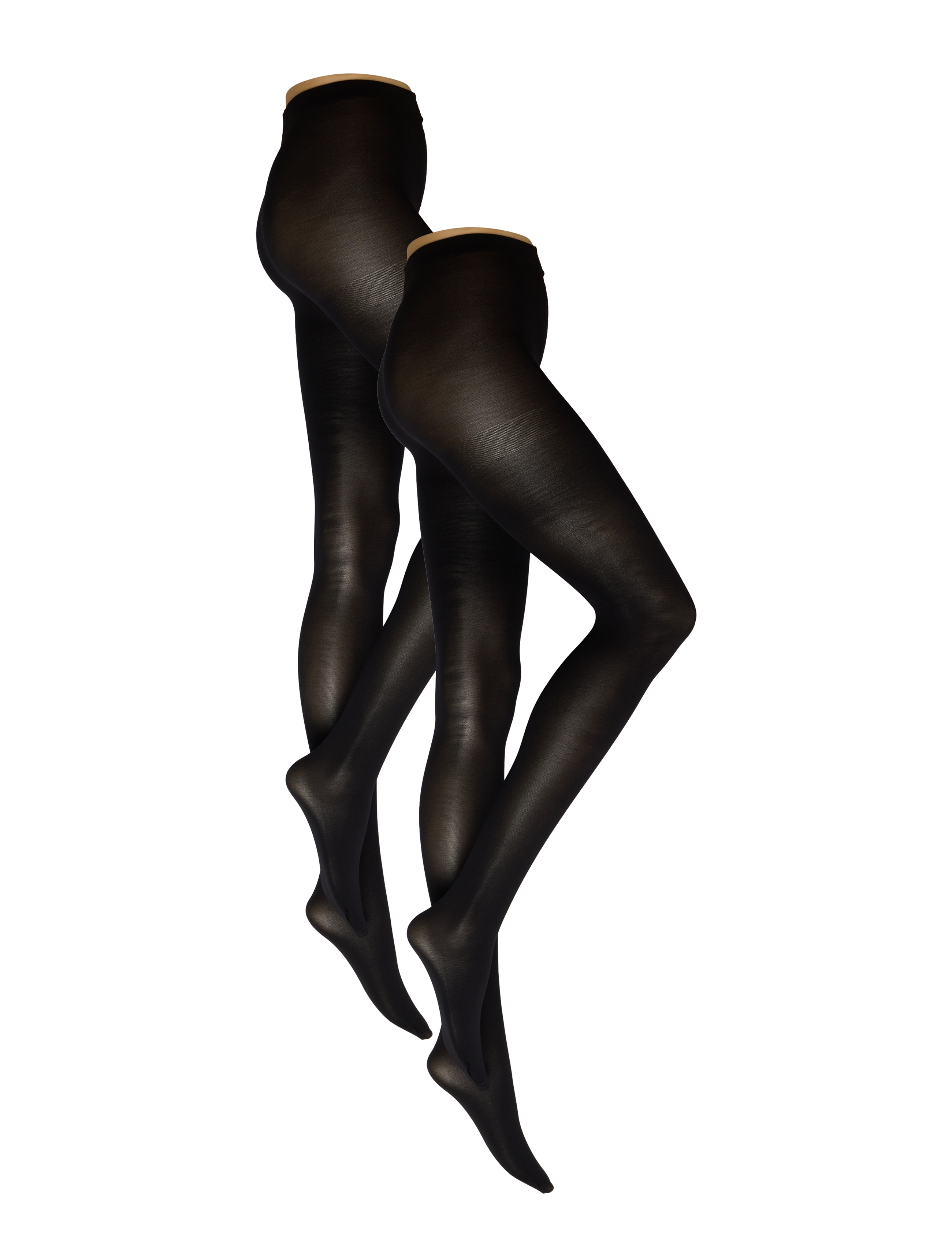 SNEAKY FOX Strumpfhose - 2-Pack Schwarz - One Size - Damen