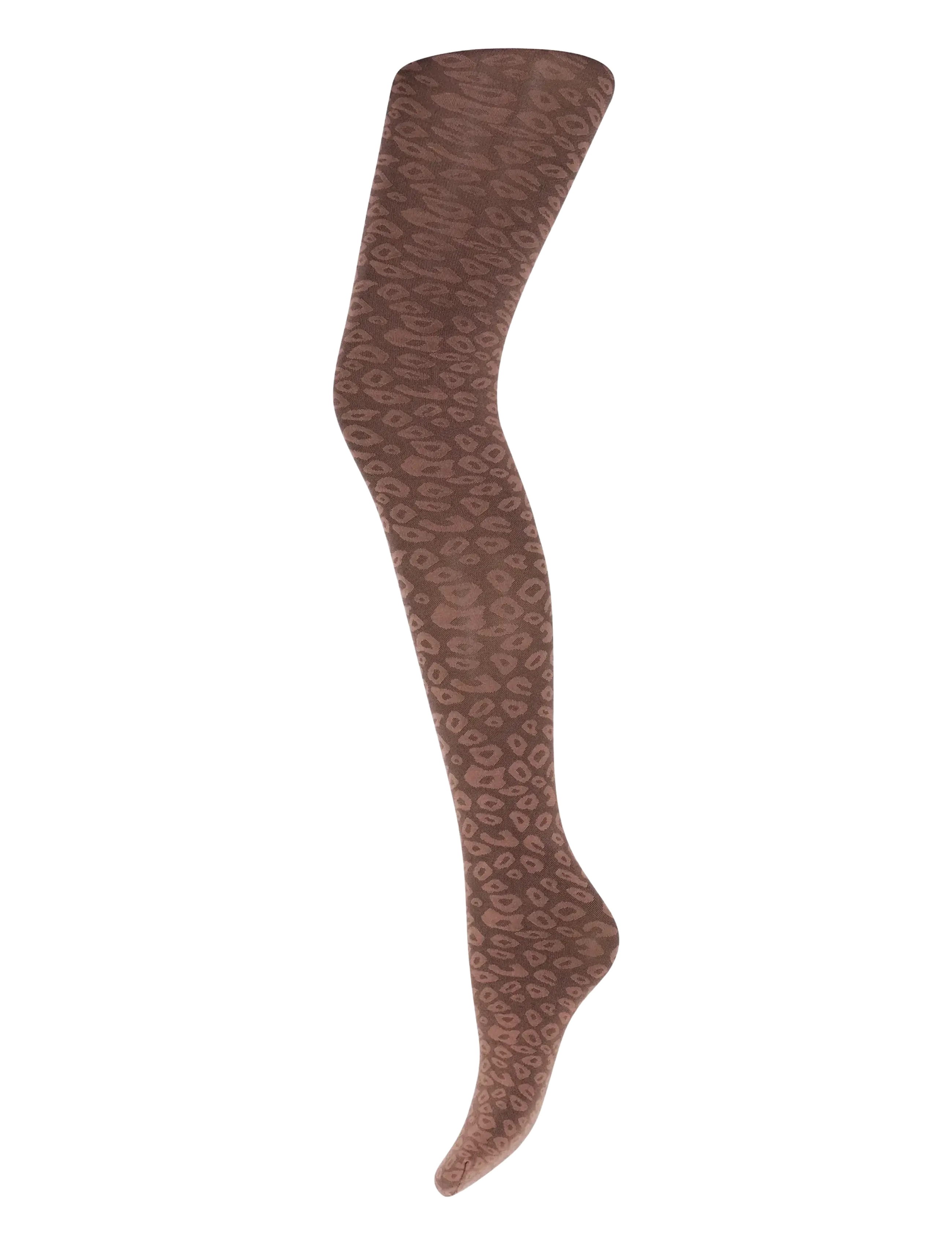 Sneaky Fox Mac leopard tights - Sneaky Fox - SIENNA BROWN / brown