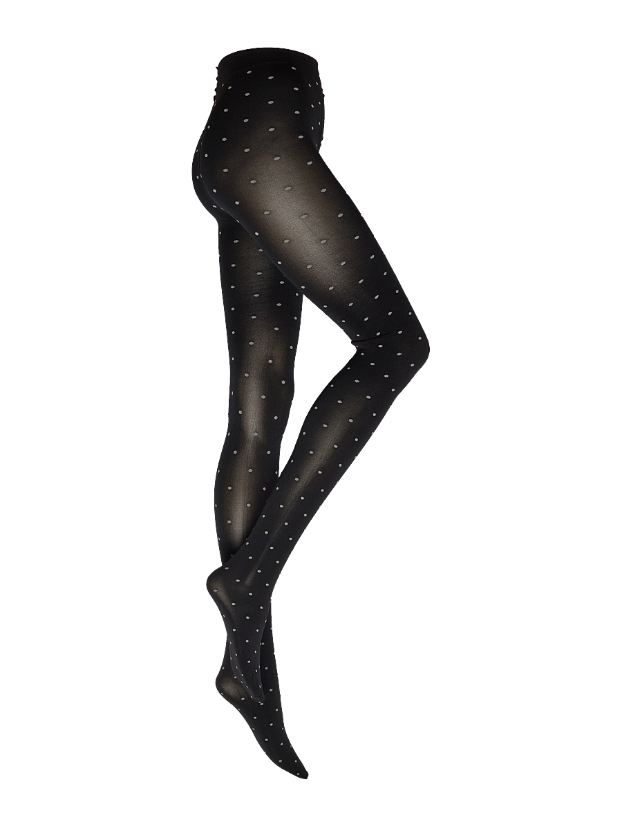 Sneaky Fox - Dot tights - speciella tillfällen - black/ecru - 1